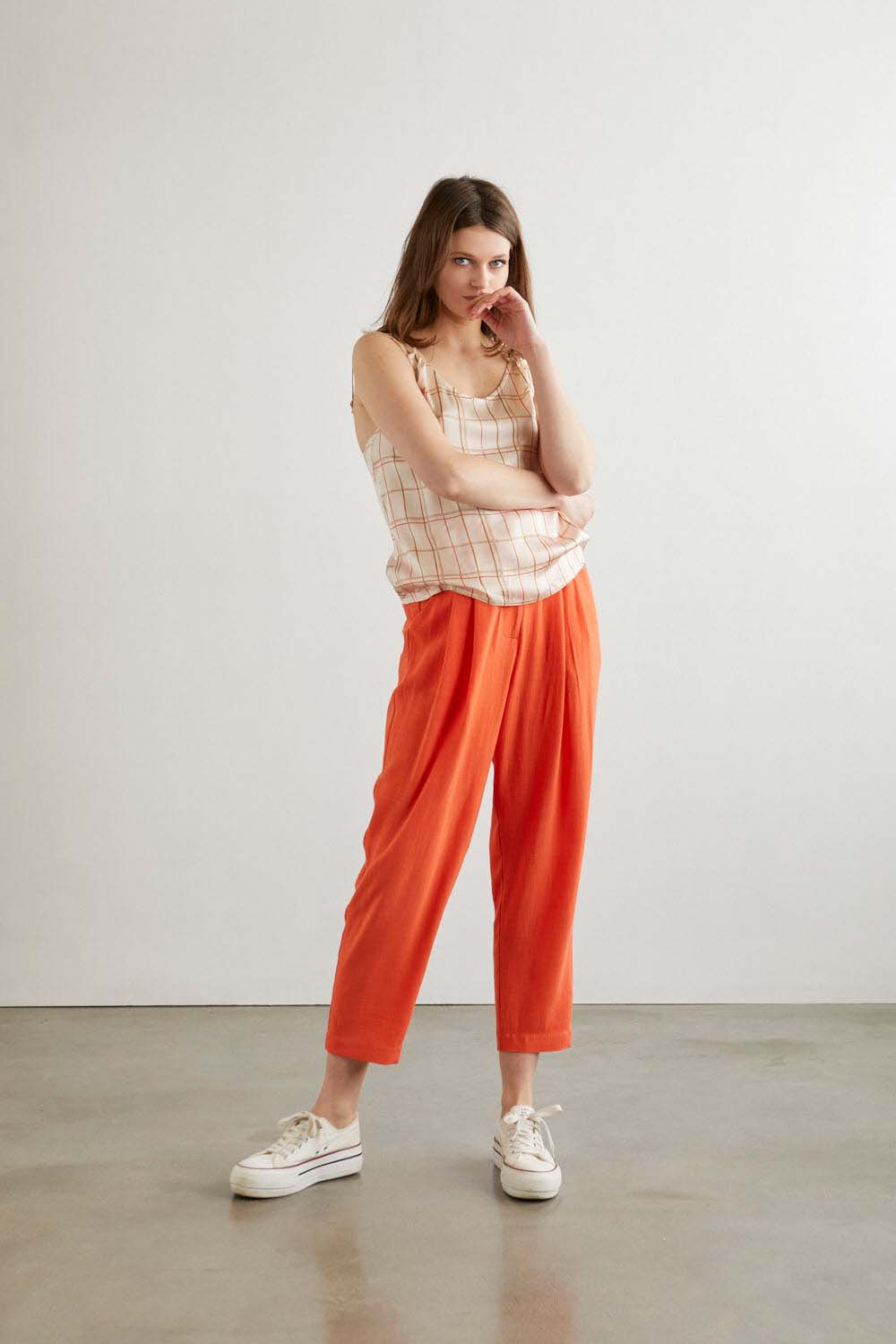 PANTALON IRENE RUSTIC Naranja
