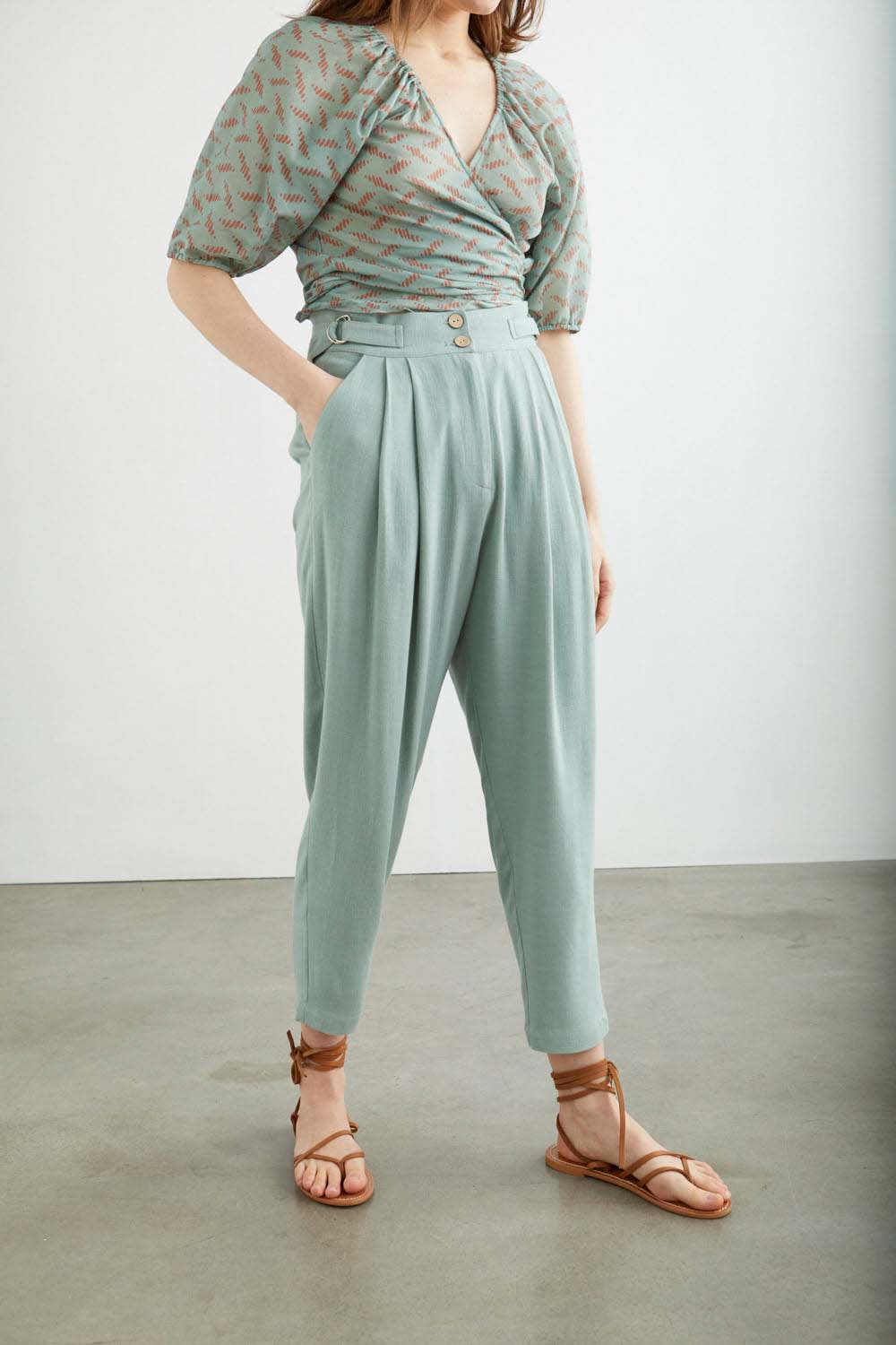 PANTALON IRENE RUSTIC Aguamar