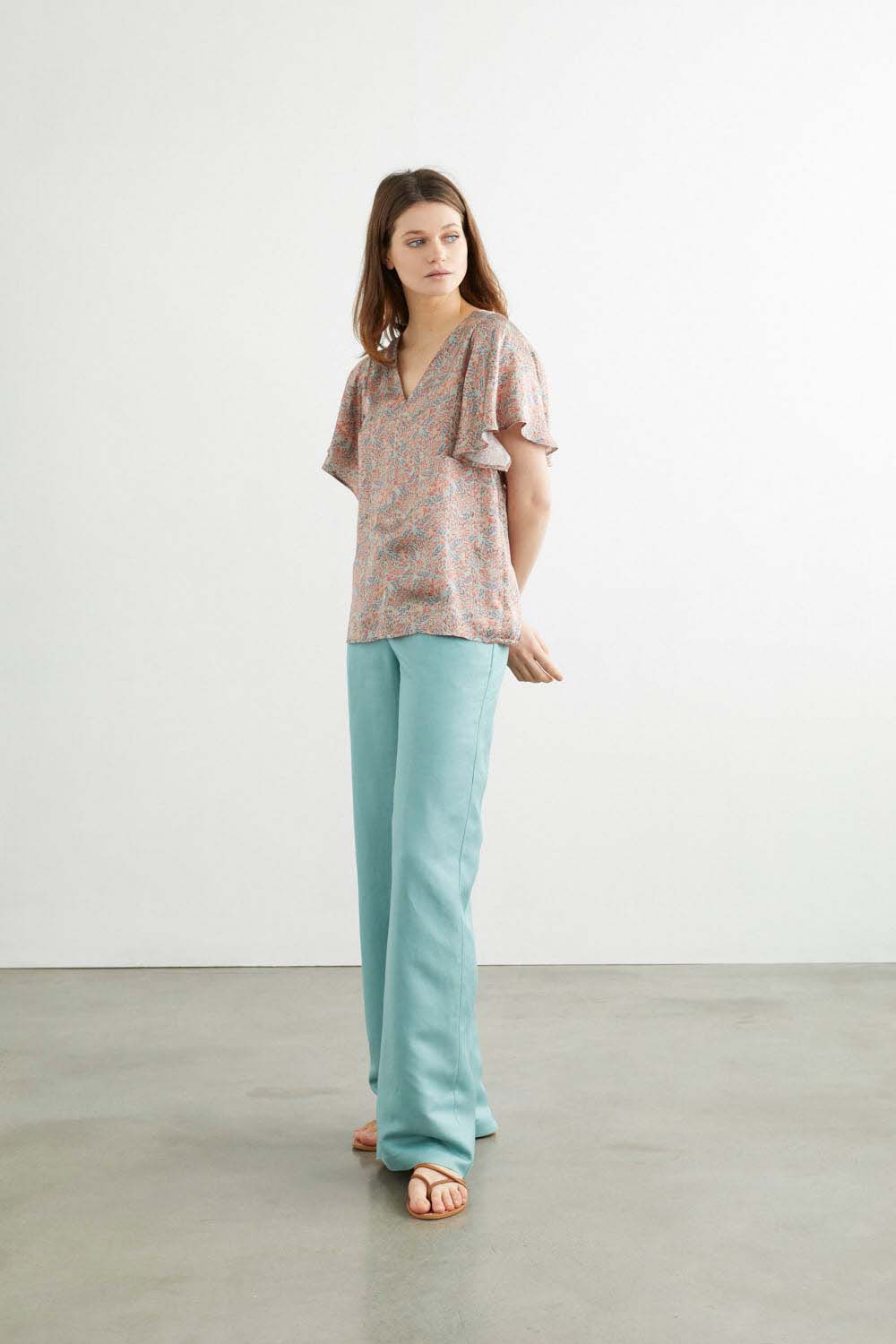 PANTALON ABBADIA DISTIRA Aguamar