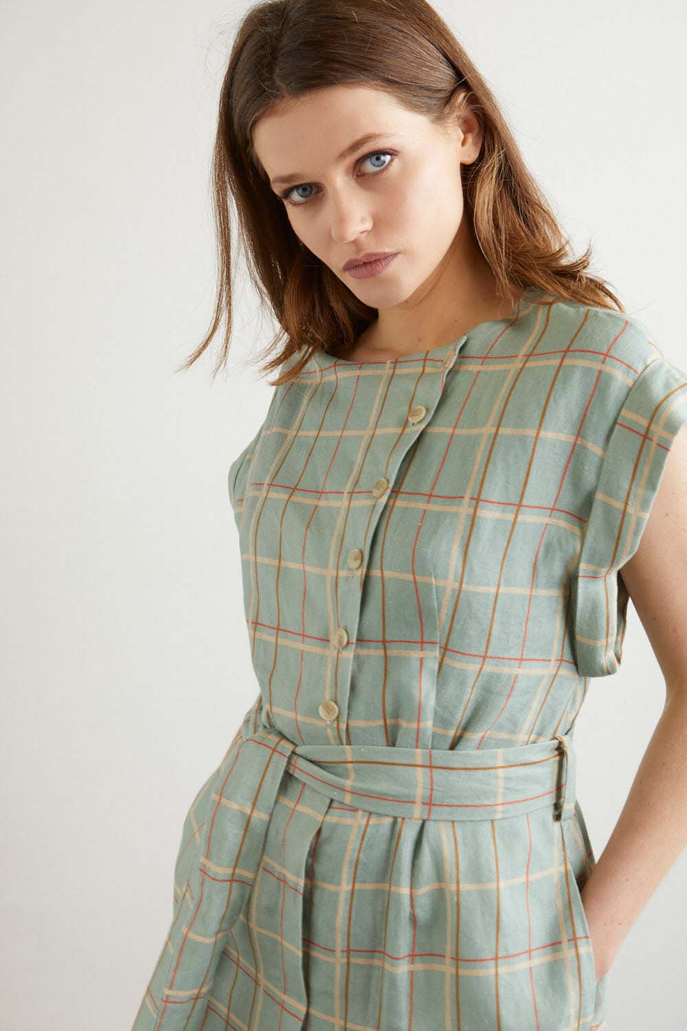 VESTIDO RINLO TEILA Aguamar