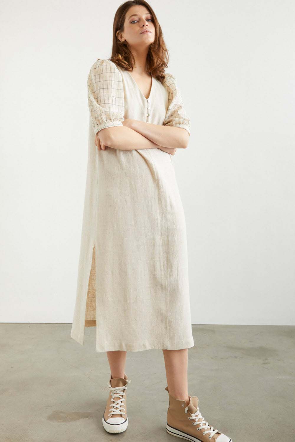 VESTIDO DONOSTI BEIXA Crudo