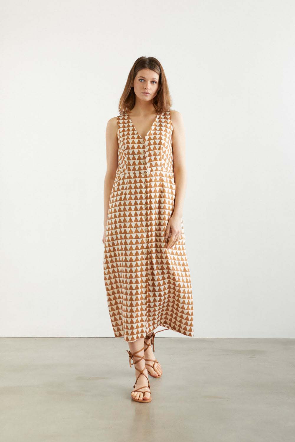 VESTIDO FRIDA BEIXA Camel