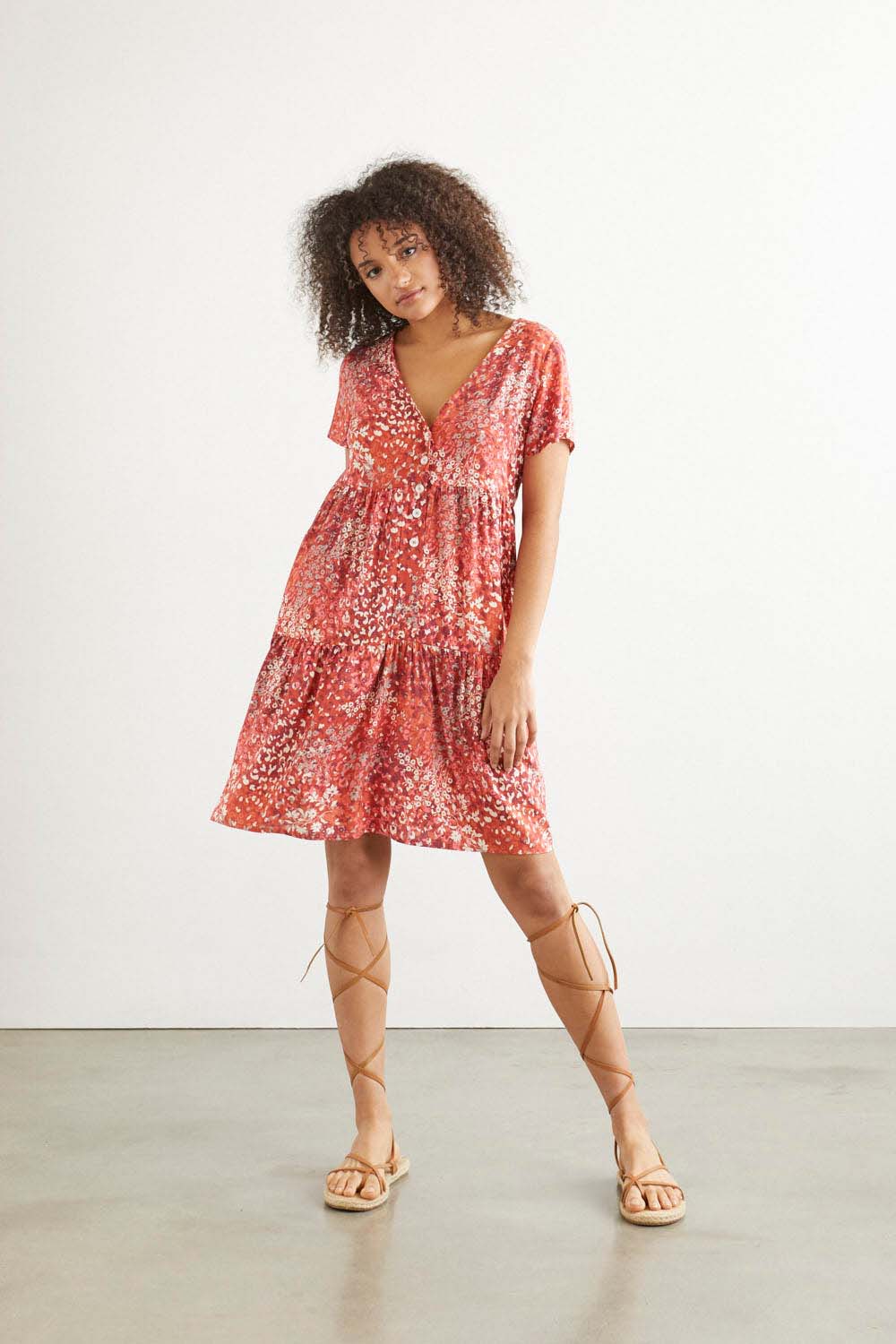 VESTIDO HUARTE TROPIC Naranja