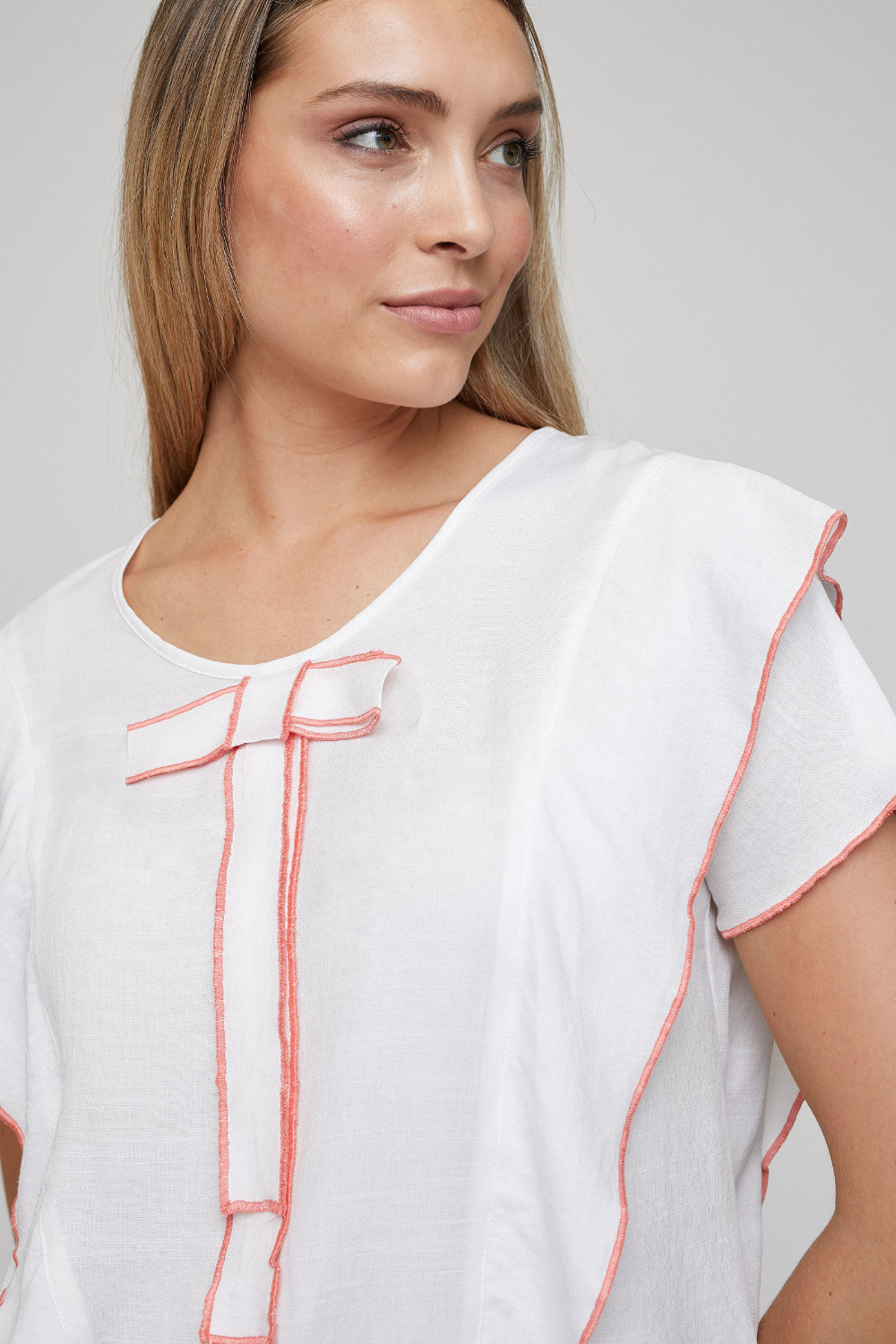 Blusa Volante Naranja