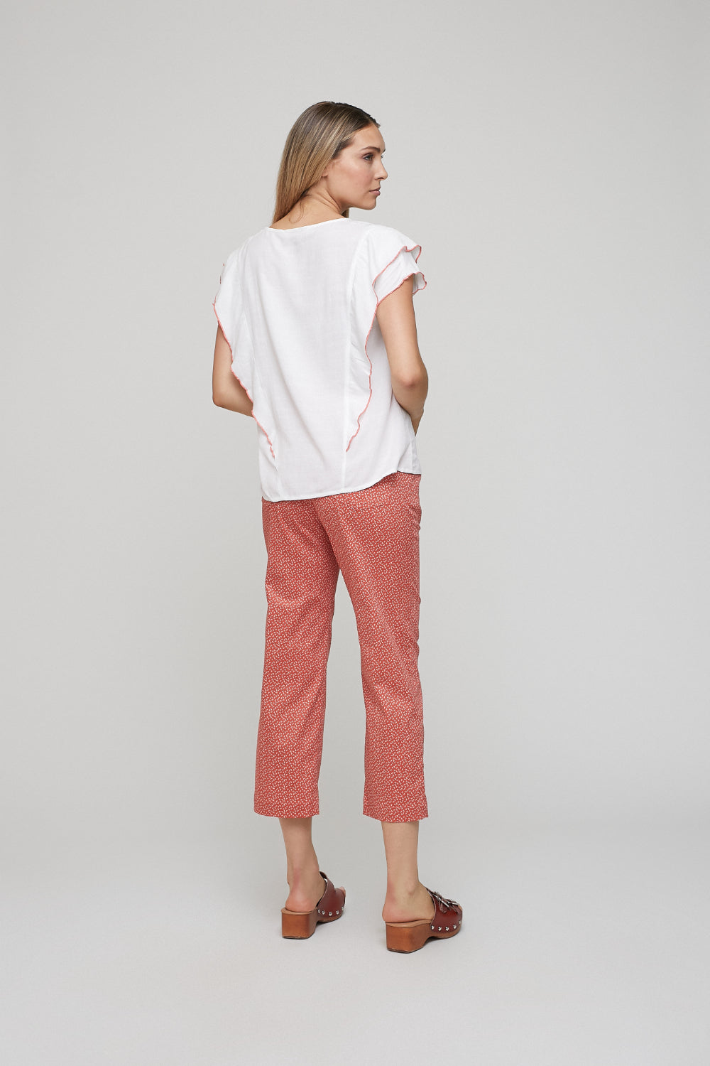 Blusa Volante Naranja
