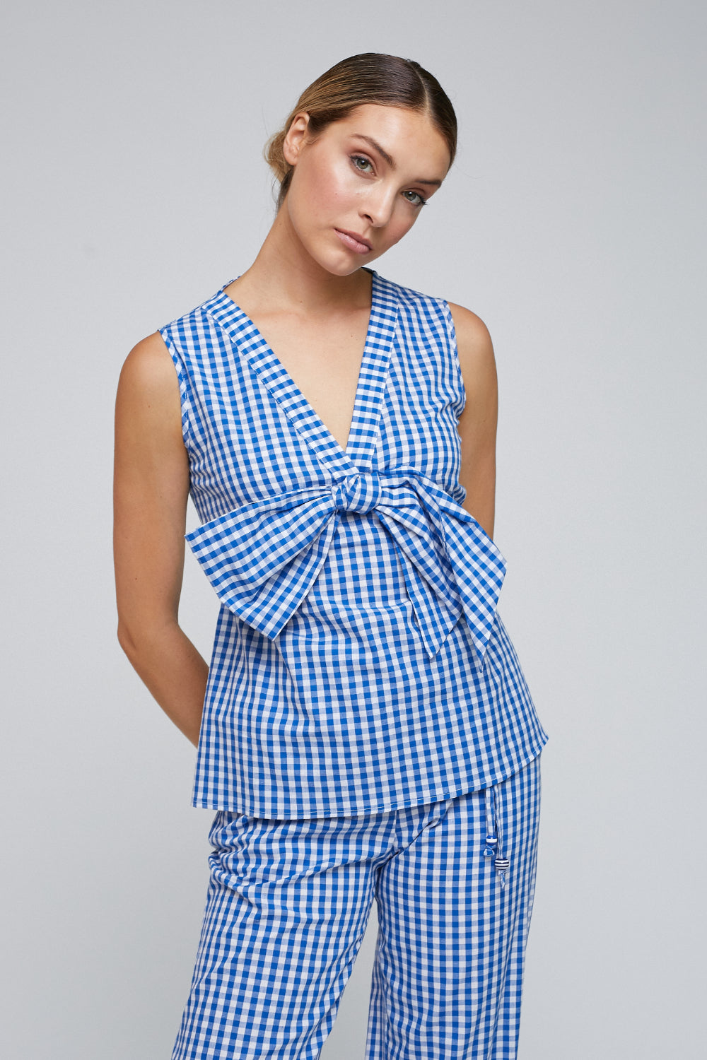 Blusa lazada Iris Azul