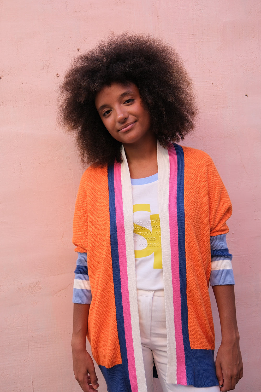 Chaqueta Tricot Tulip Naranja