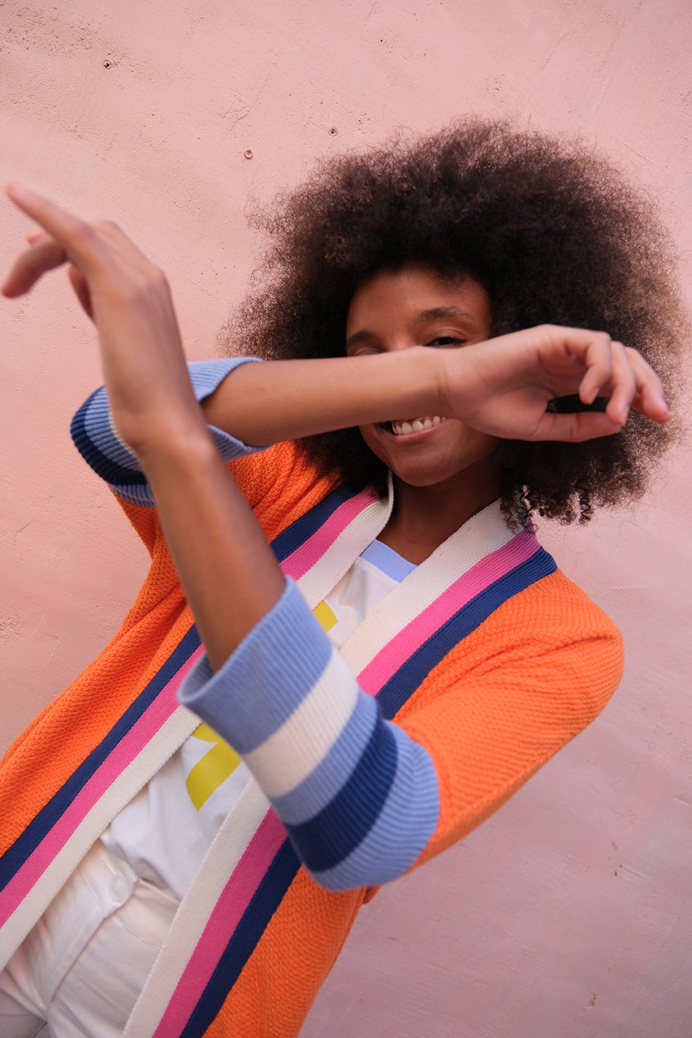 Chaqueta Tricot Tulip Naranja