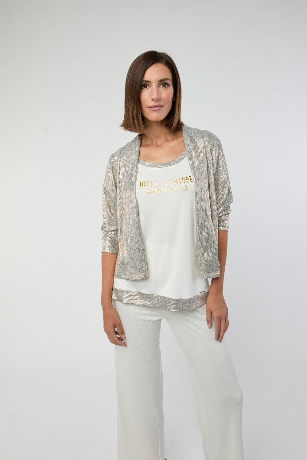 Chaqueta Lurex Dorado