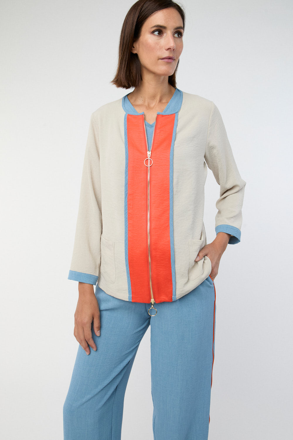 Camisa Chaqueta Adriana Denim