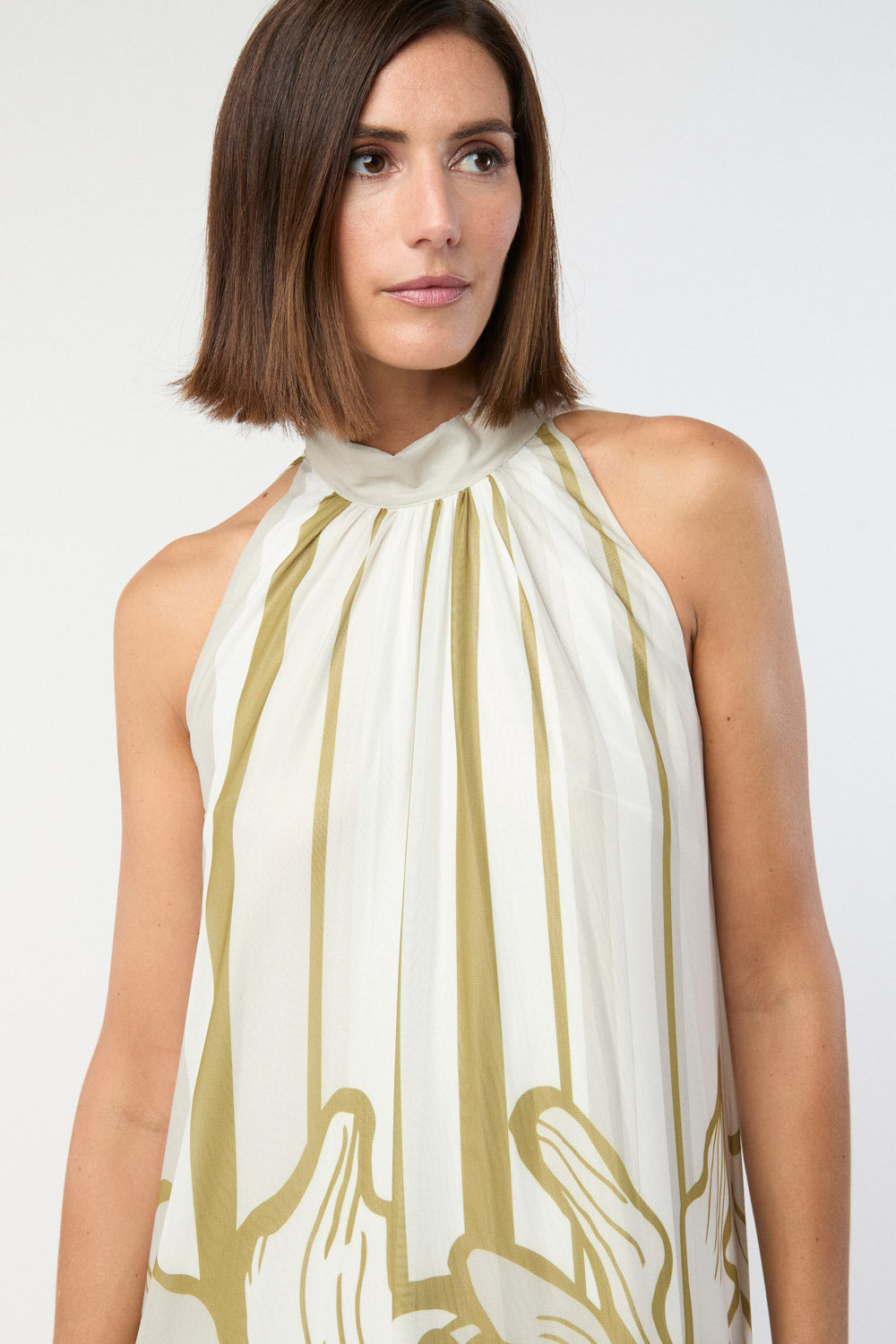 Vestido Flor Gloria Beige