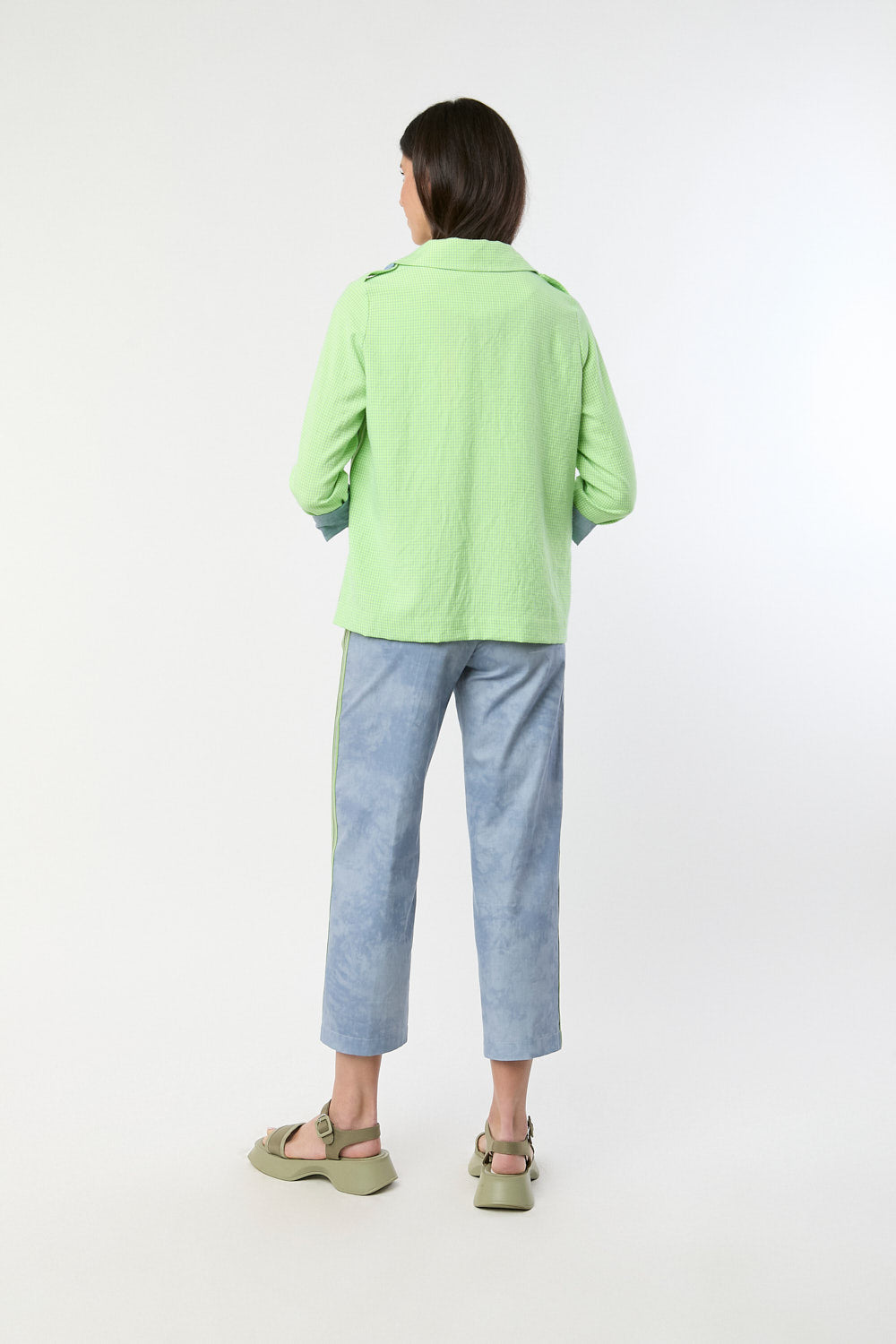 Chaqueta Vichy Mint Verde