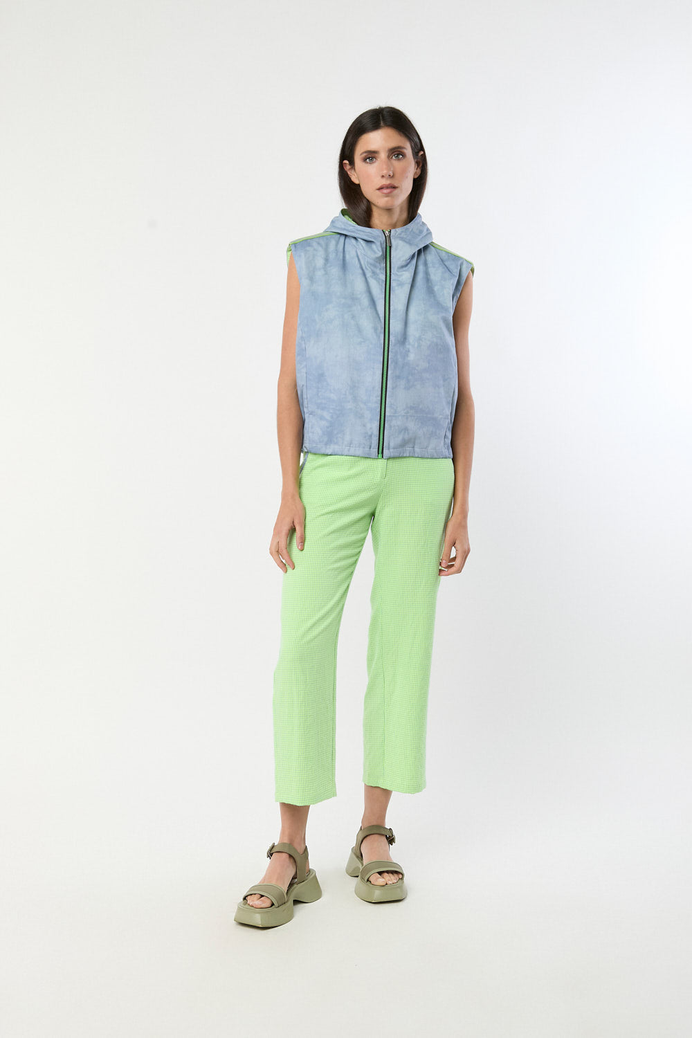 Pantalon Vichy Mint Verde