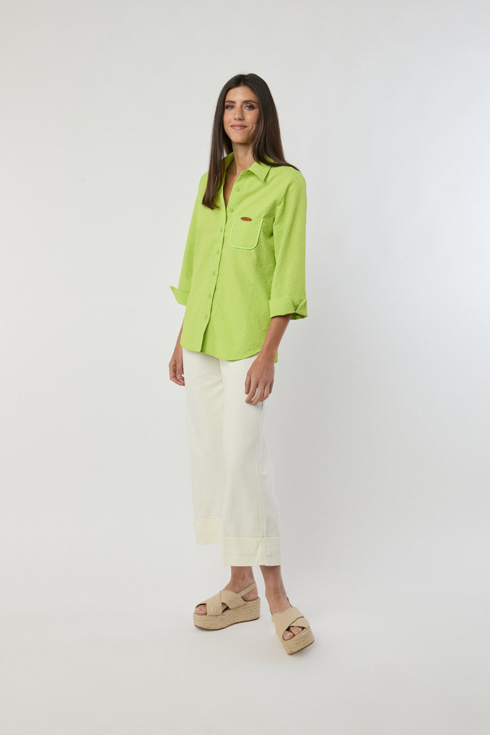 Camisa Camisera Melon Verde