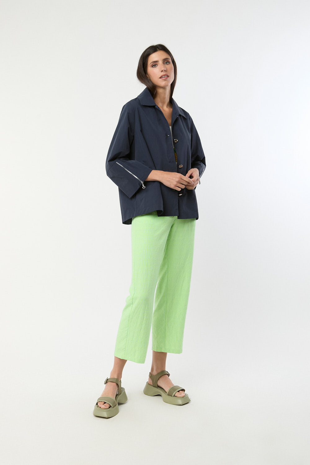 Pantalon Vichy Mint Verde