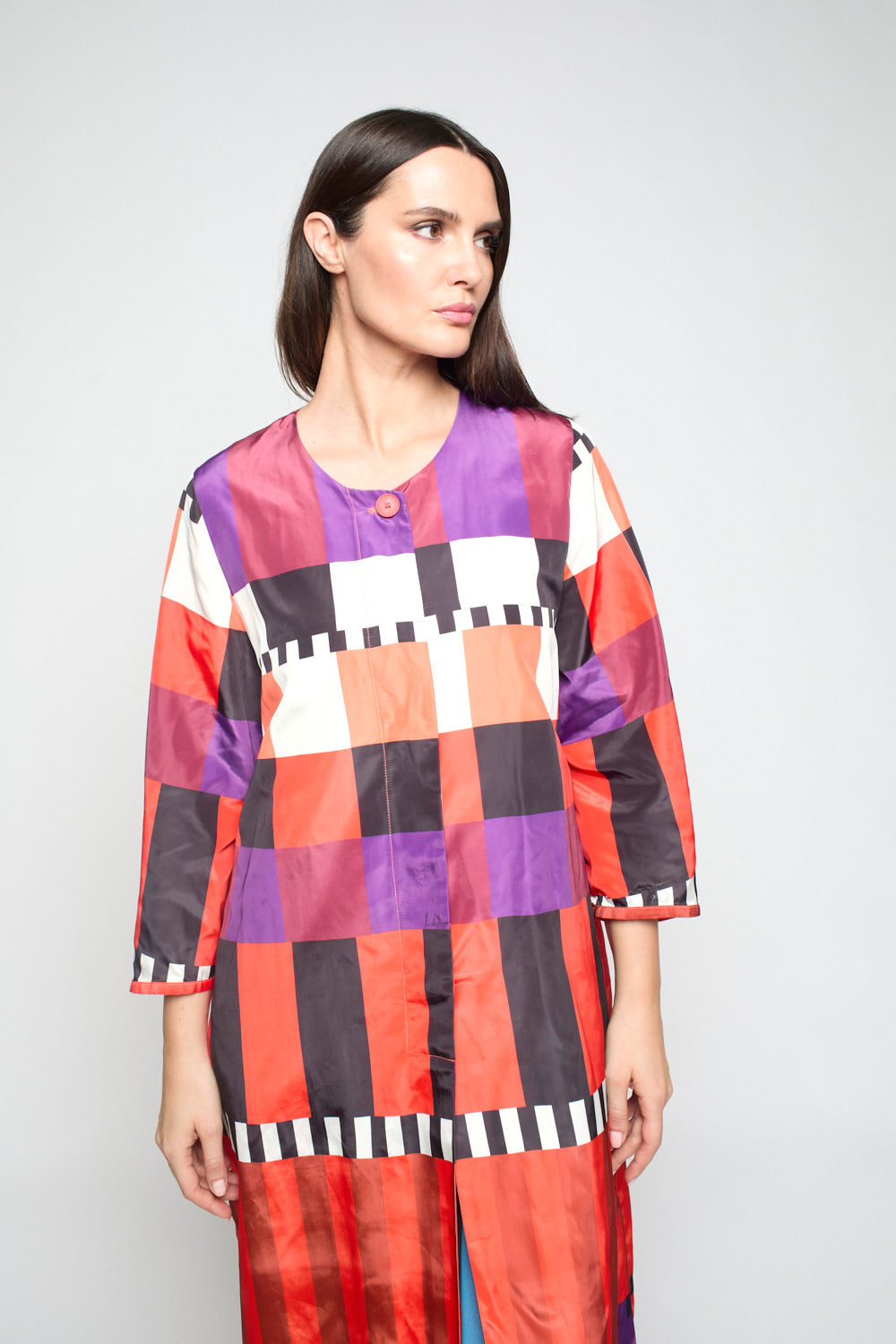 Abrigo Arrosa Print Rojo