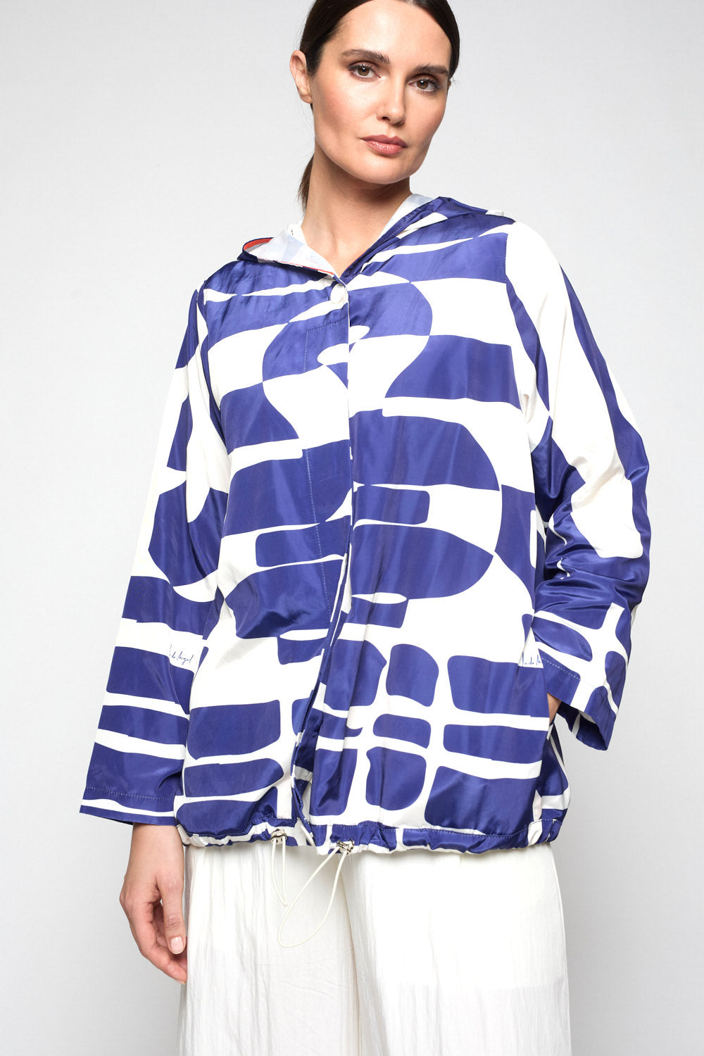 Gabardina Muscaris Print Azul