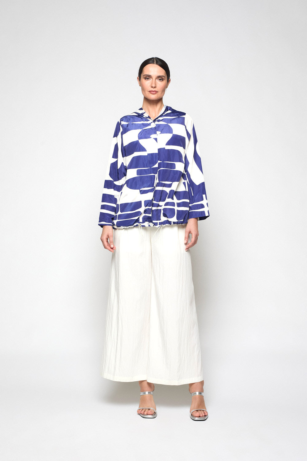 Gabardina Muscaris Print Azul