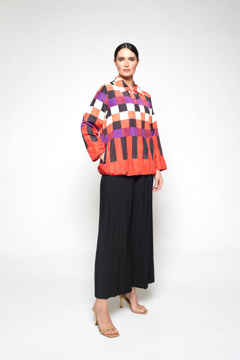 Gabardina Arrosa Print Rojo