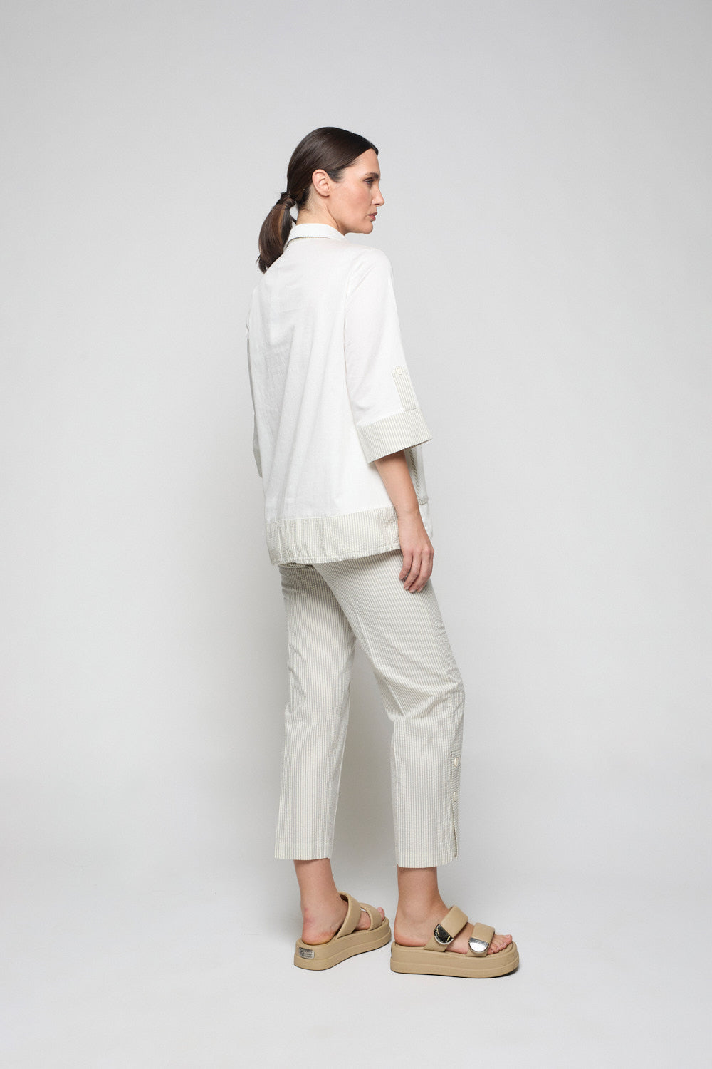 Pantalón Jazmín Rayas Crudo