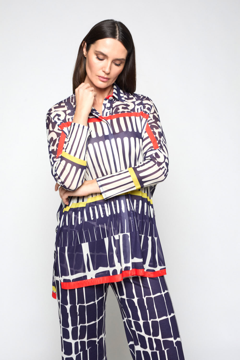 Camisola Muscaris Print Azul