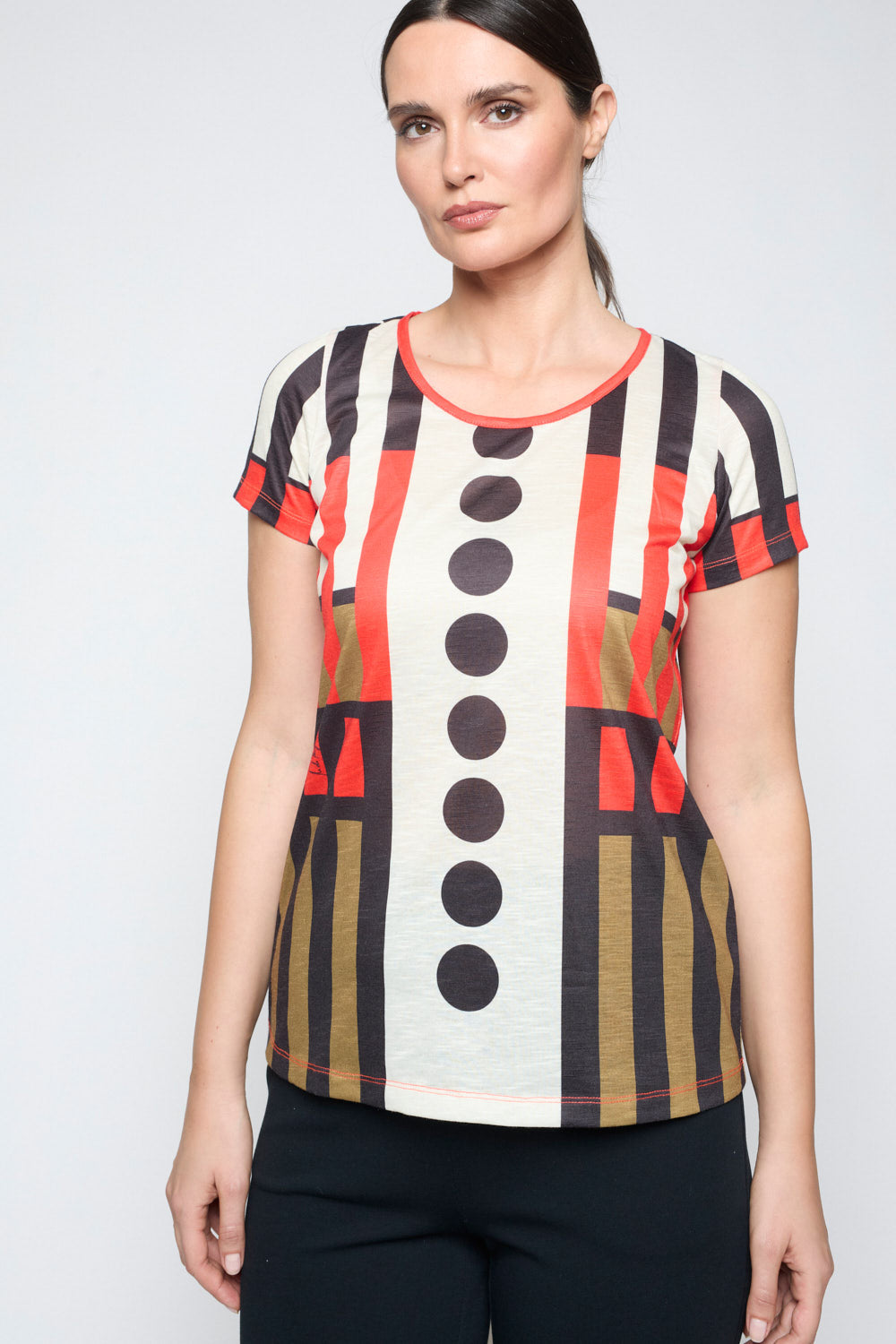 Camiseta Mosaico Print Camel