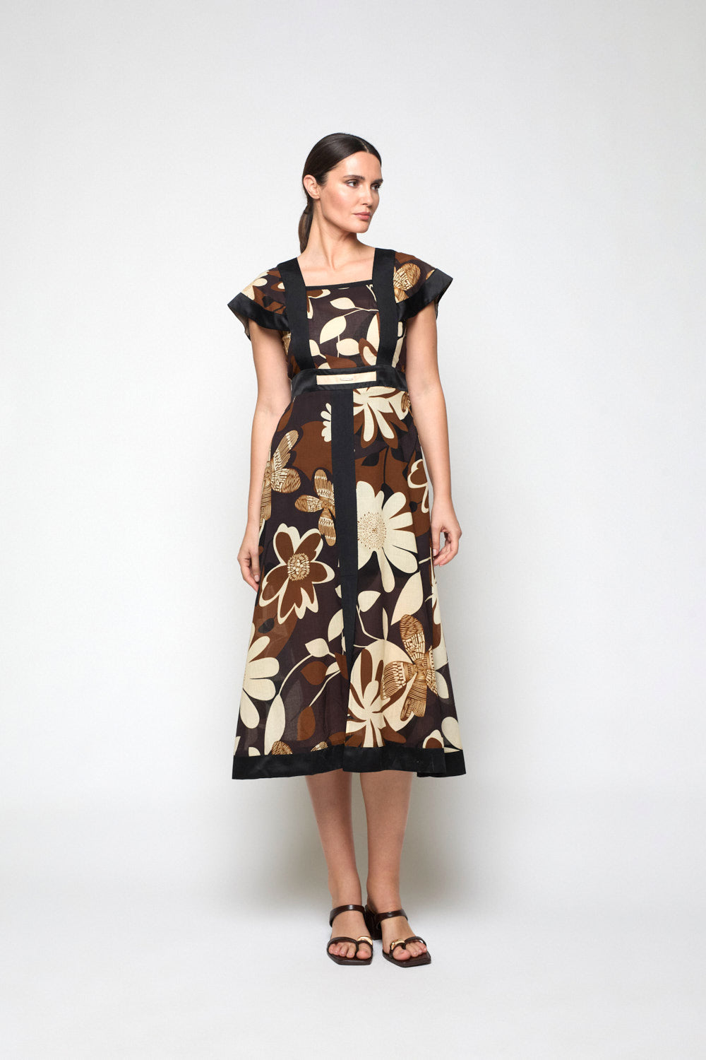 Vestido Dalia Marrón