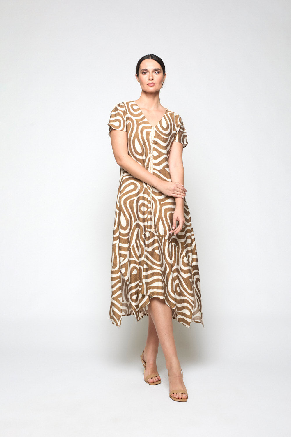 Vestido Ekilore Camel