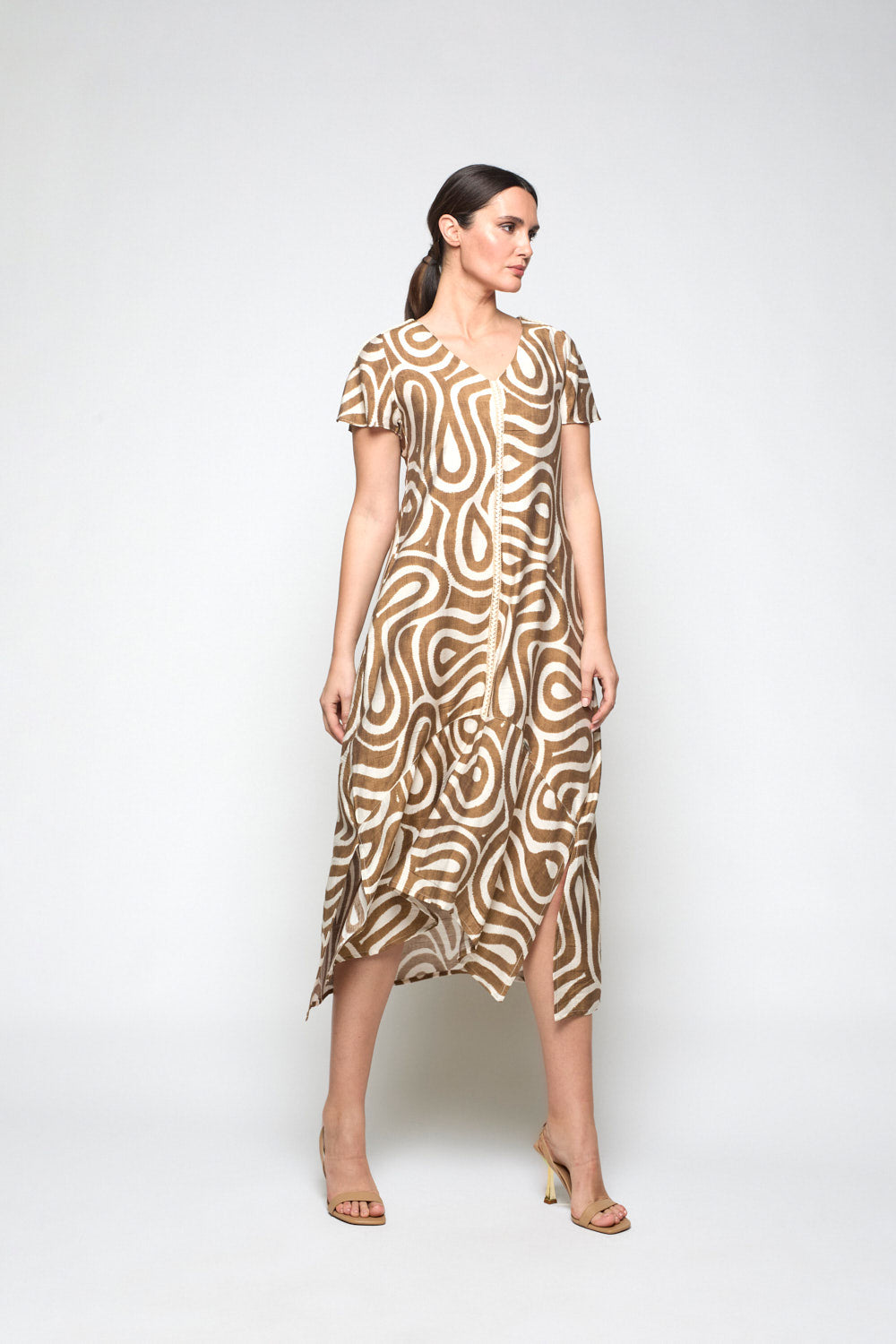Vestido Ekilore Camel