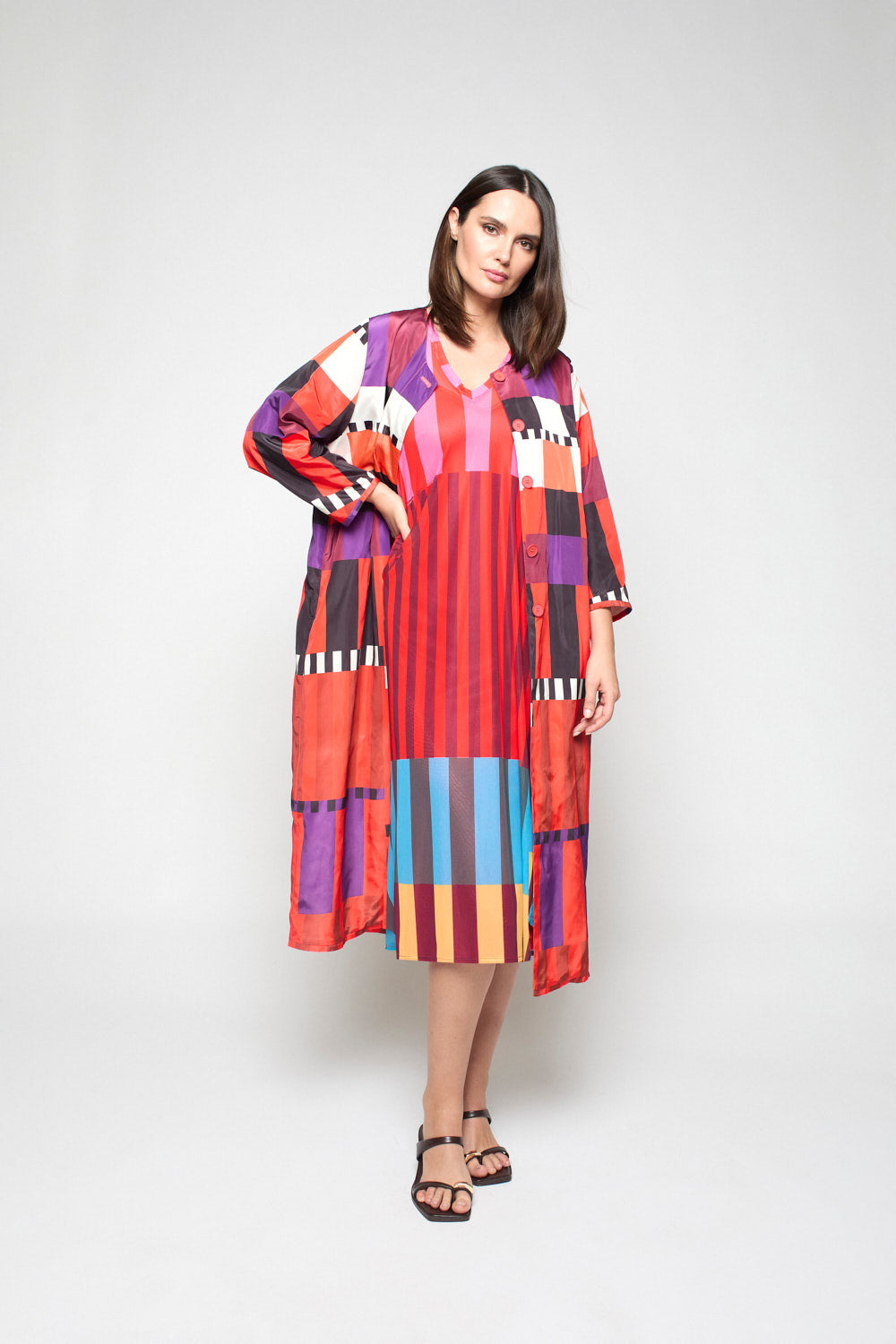 Vestido kimono Arrosa Rojo