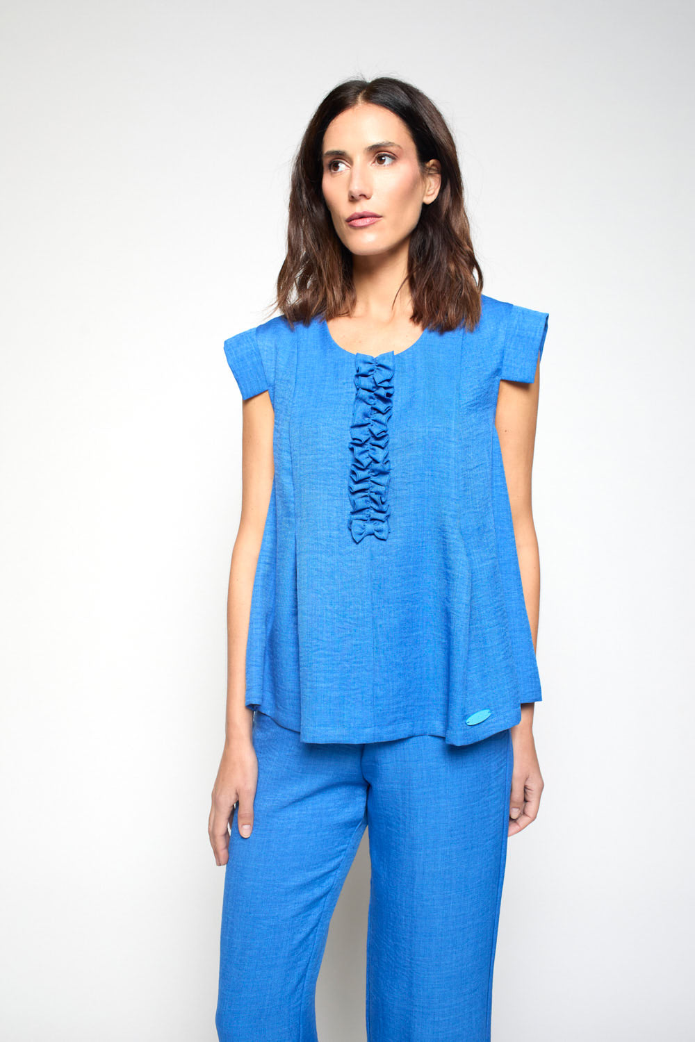 Blusón Dion Volante Azul