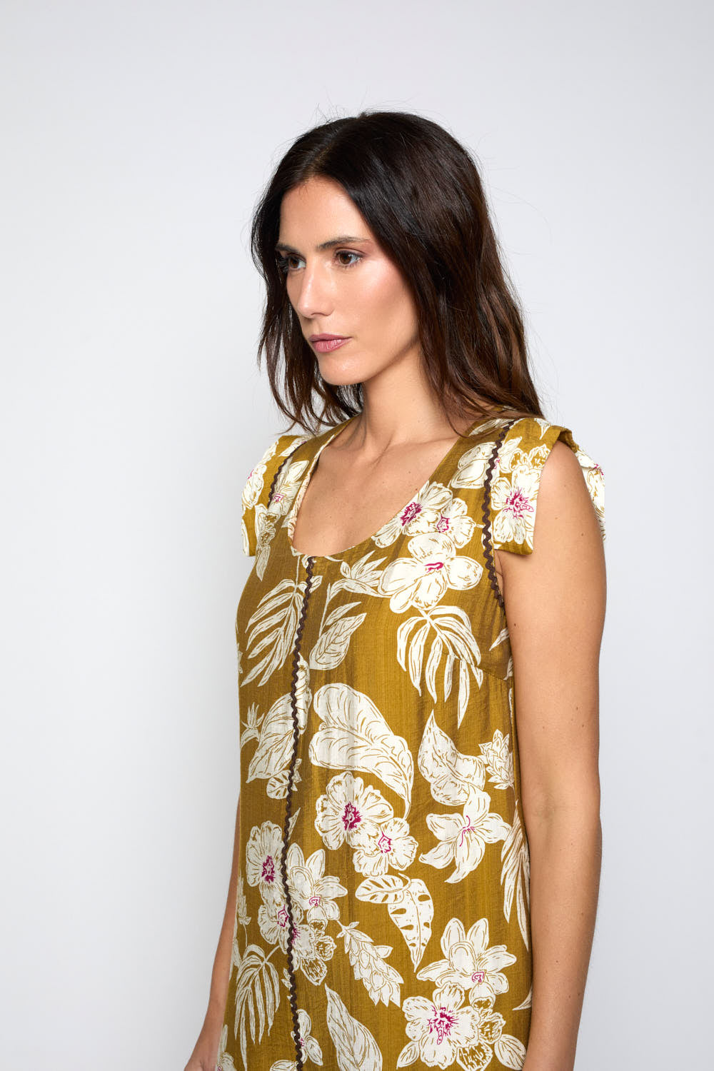 Vestido  Gaia Camel