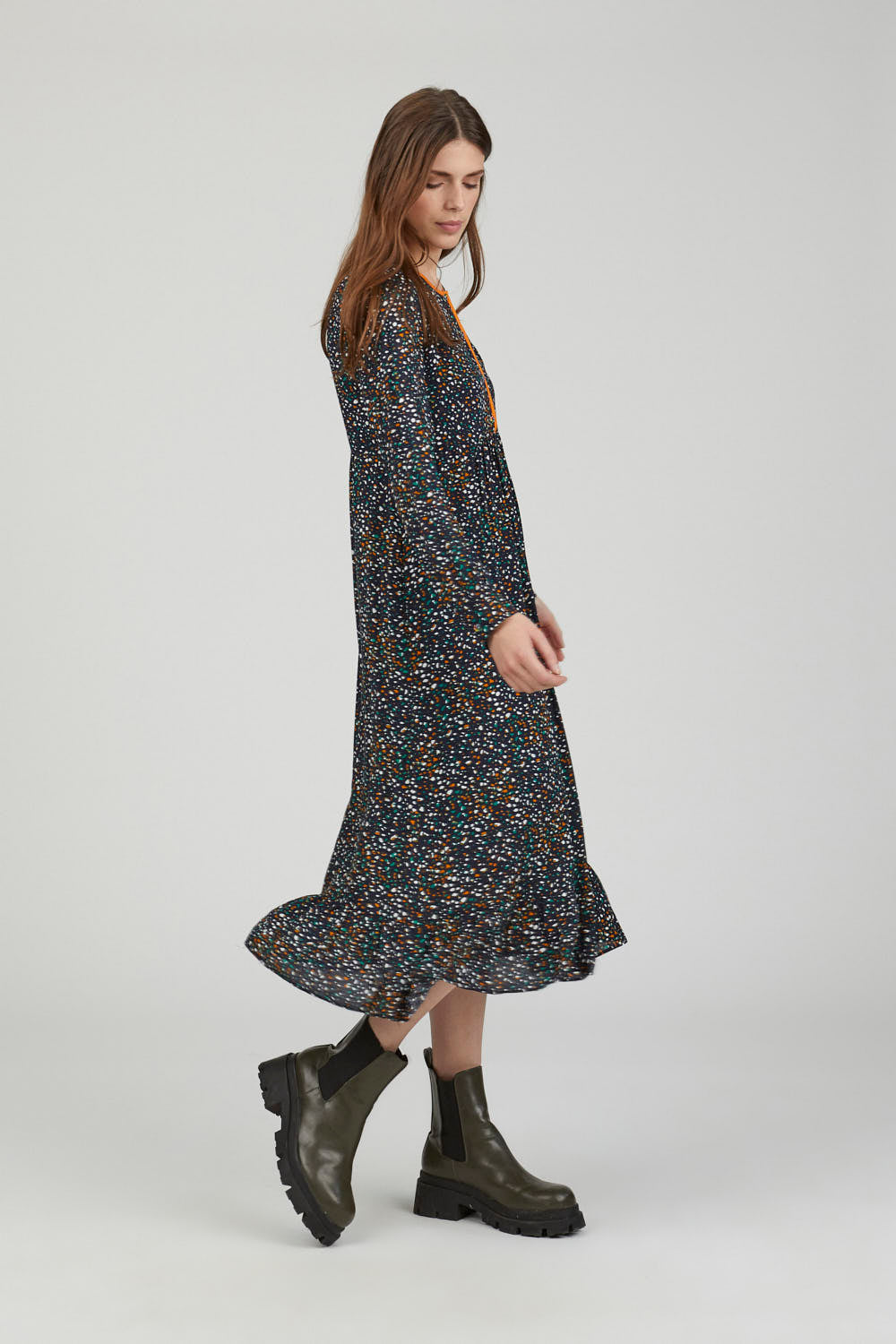 VESTIDO LARGO SKY NIGHT Negro