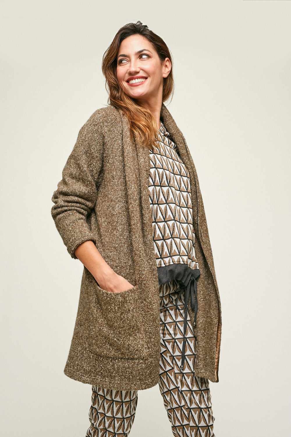 CHAQUETA MALAQUITA Camel