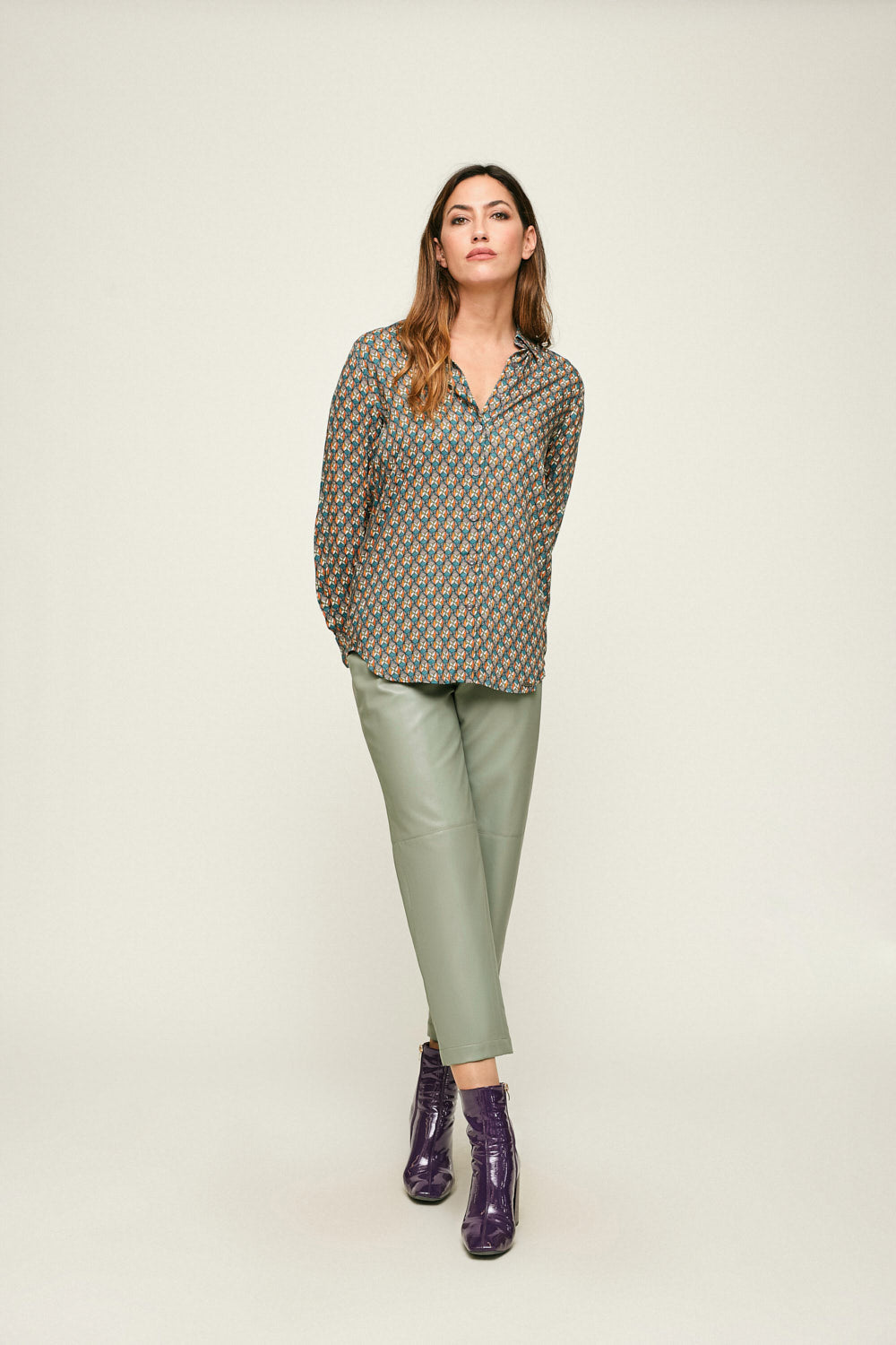 PANTALON CUERO OPALO Aguamar