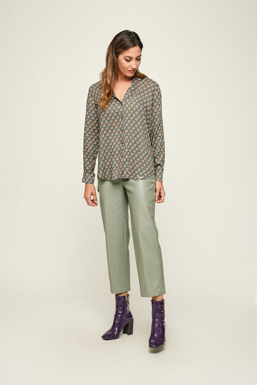 PANTALON CUERO OPALO Aguamar