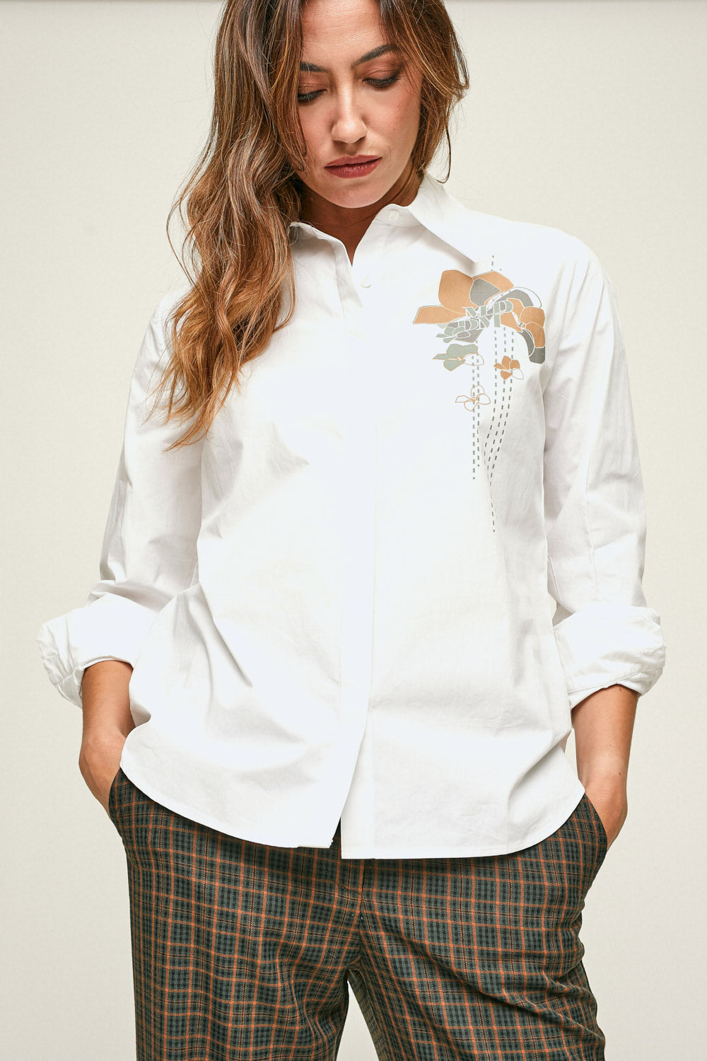 CAMISA AMBAR SERIGRAFIA Crudo