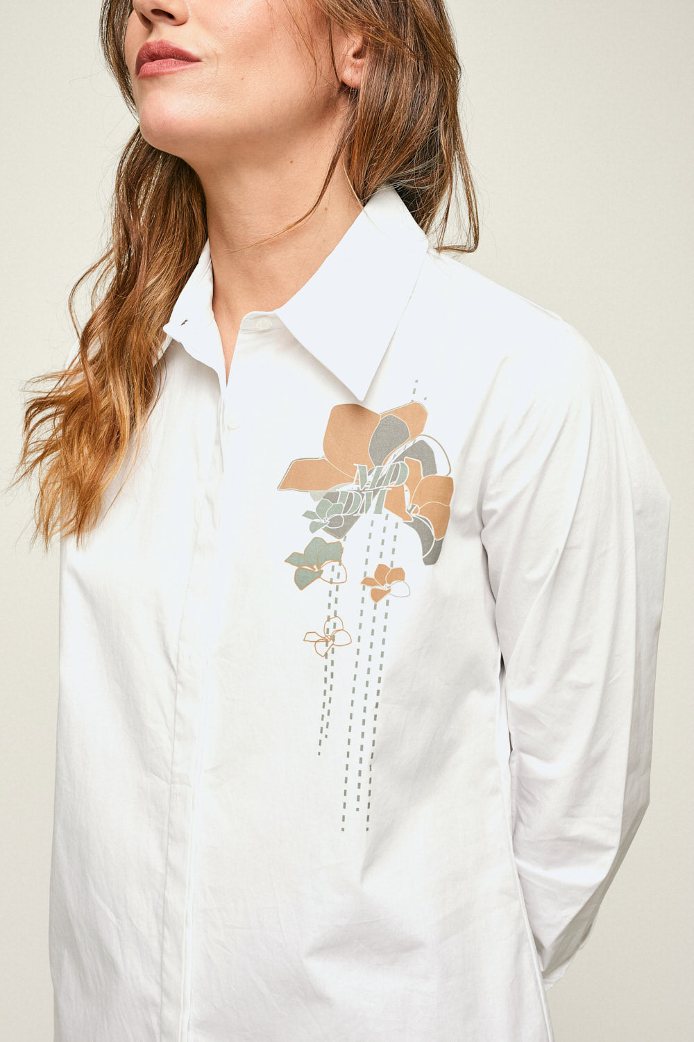 CAMISA AMBAR SERIGRAFIA Crudo