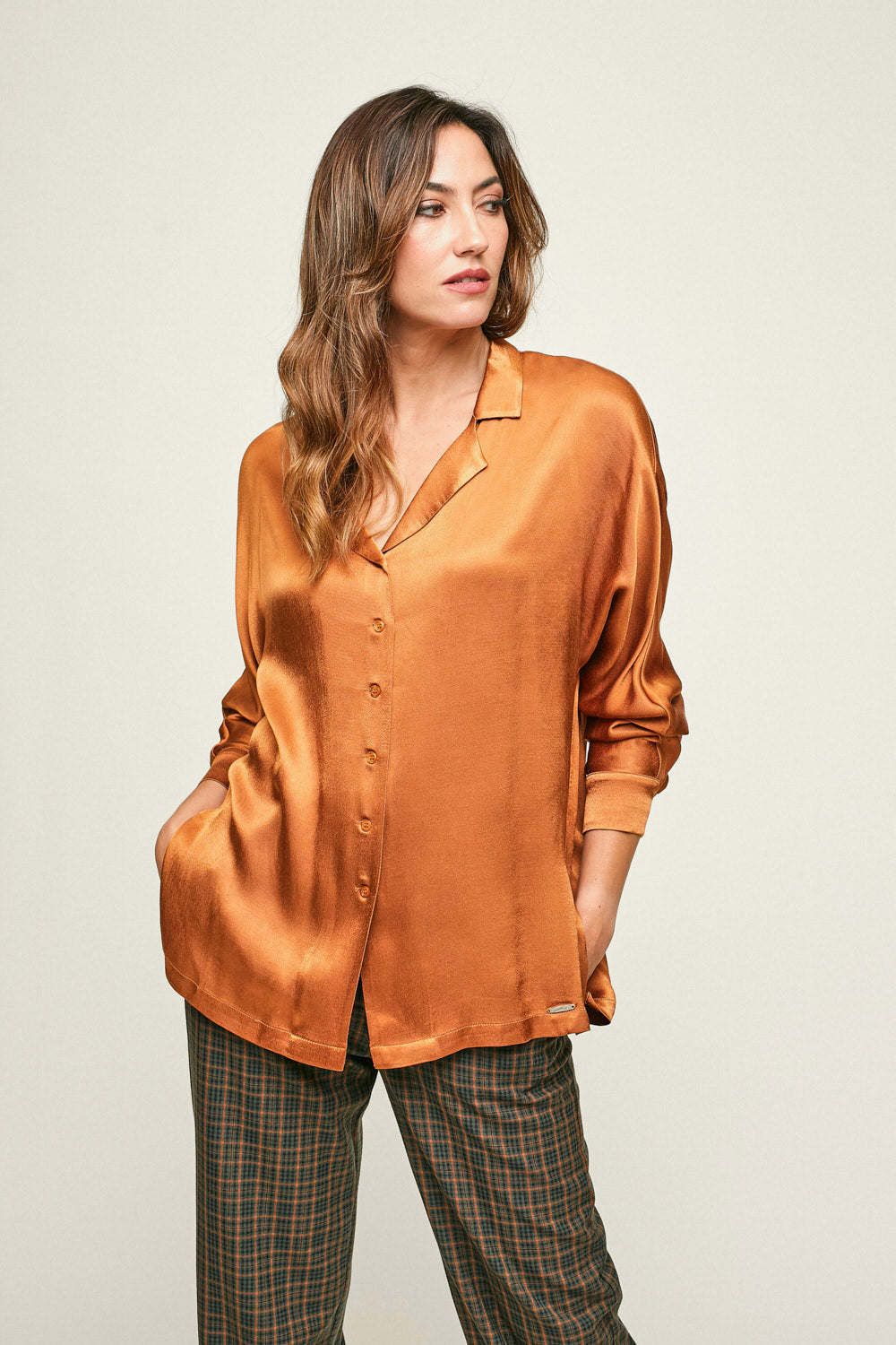 CAMISA TURMALINA Naranja