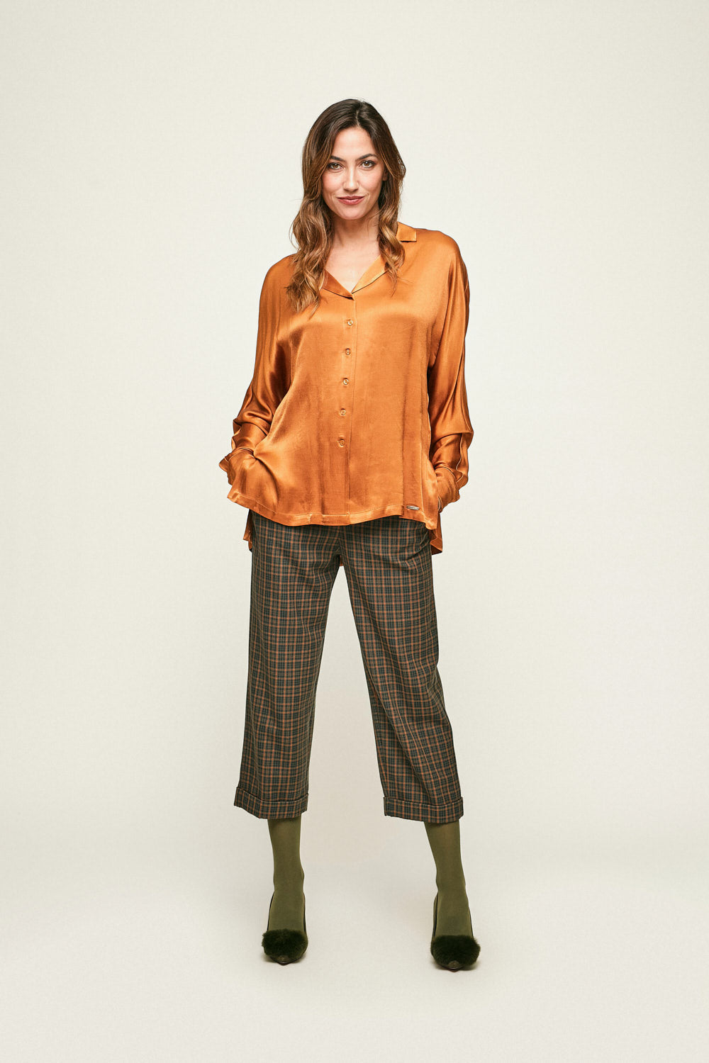 CAMISA TURMALINA Naranja