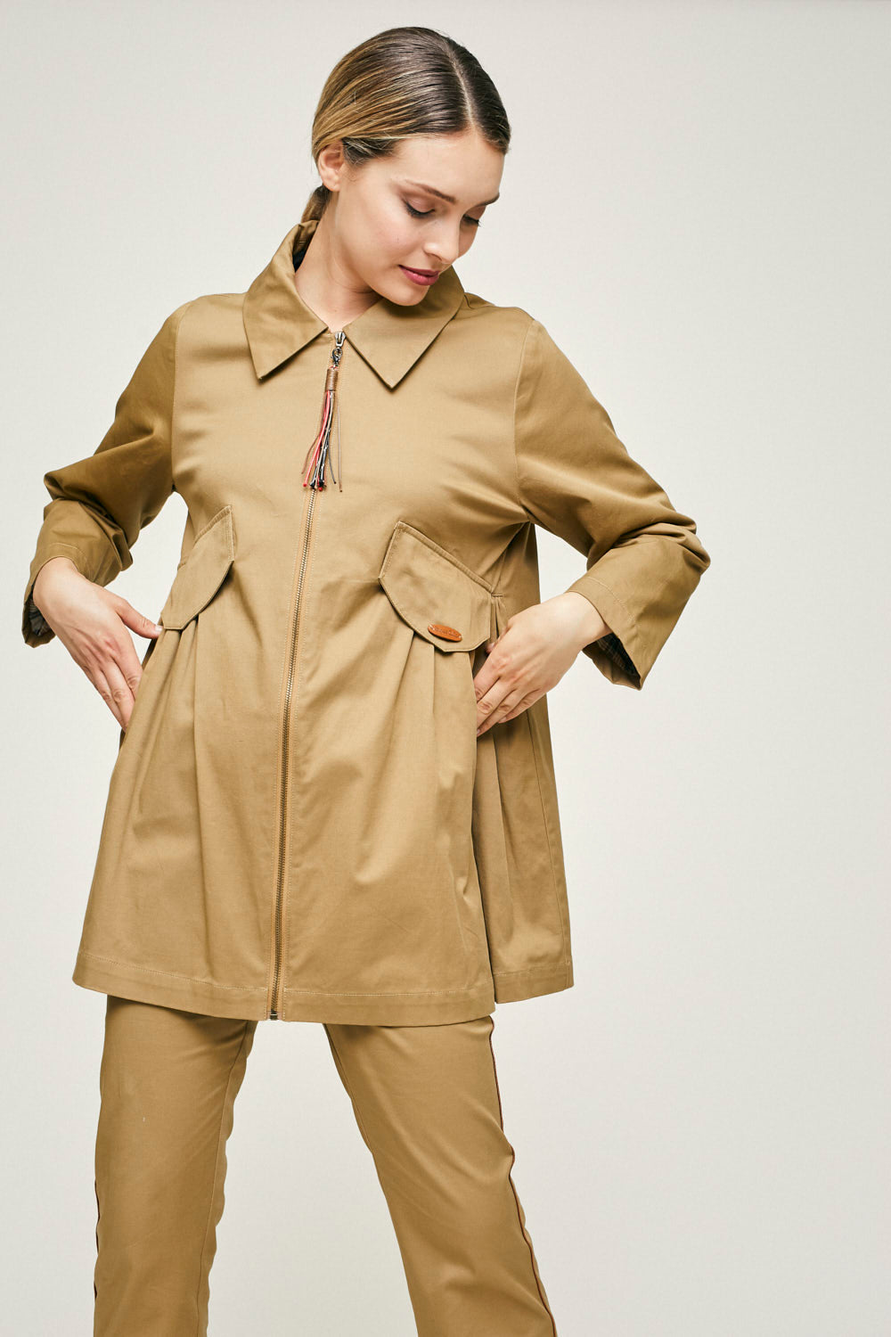 GABARDINA IRENE Camel