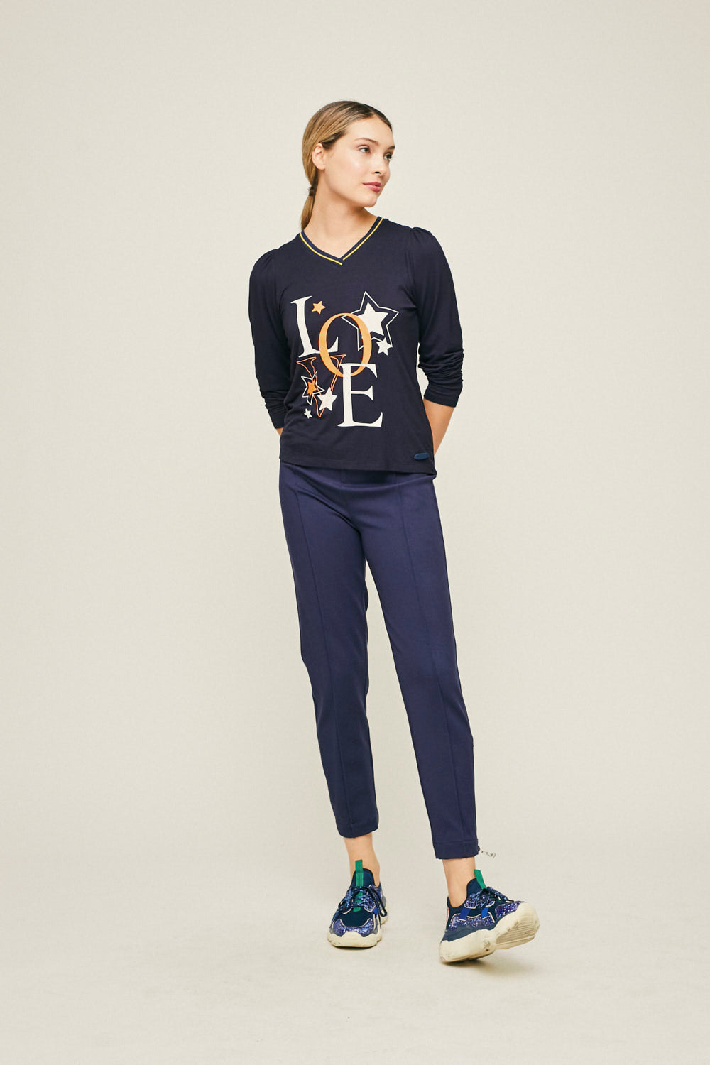 CAMISETA LOVE Marino