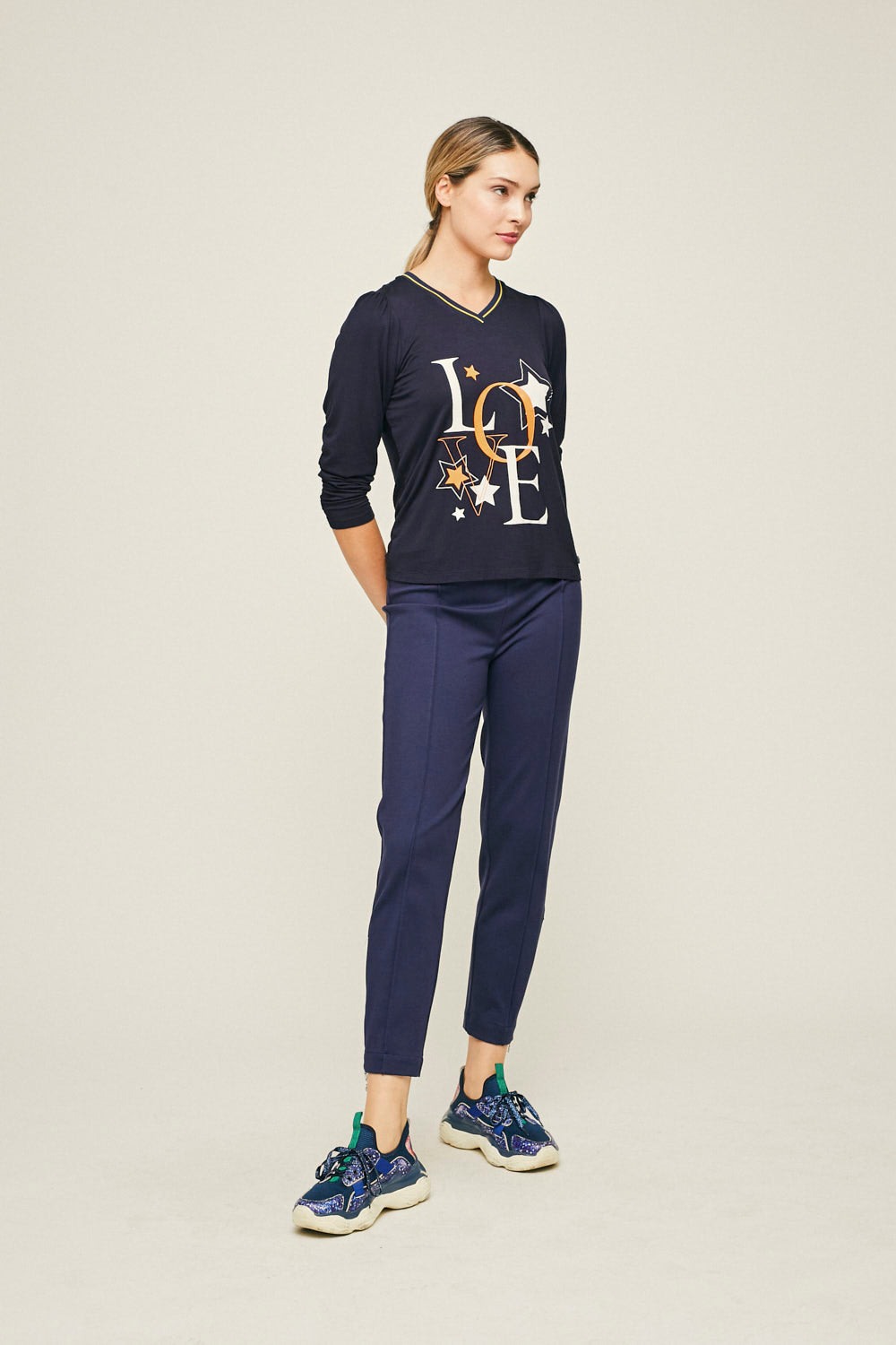 CAMISETA LOVE Marino
