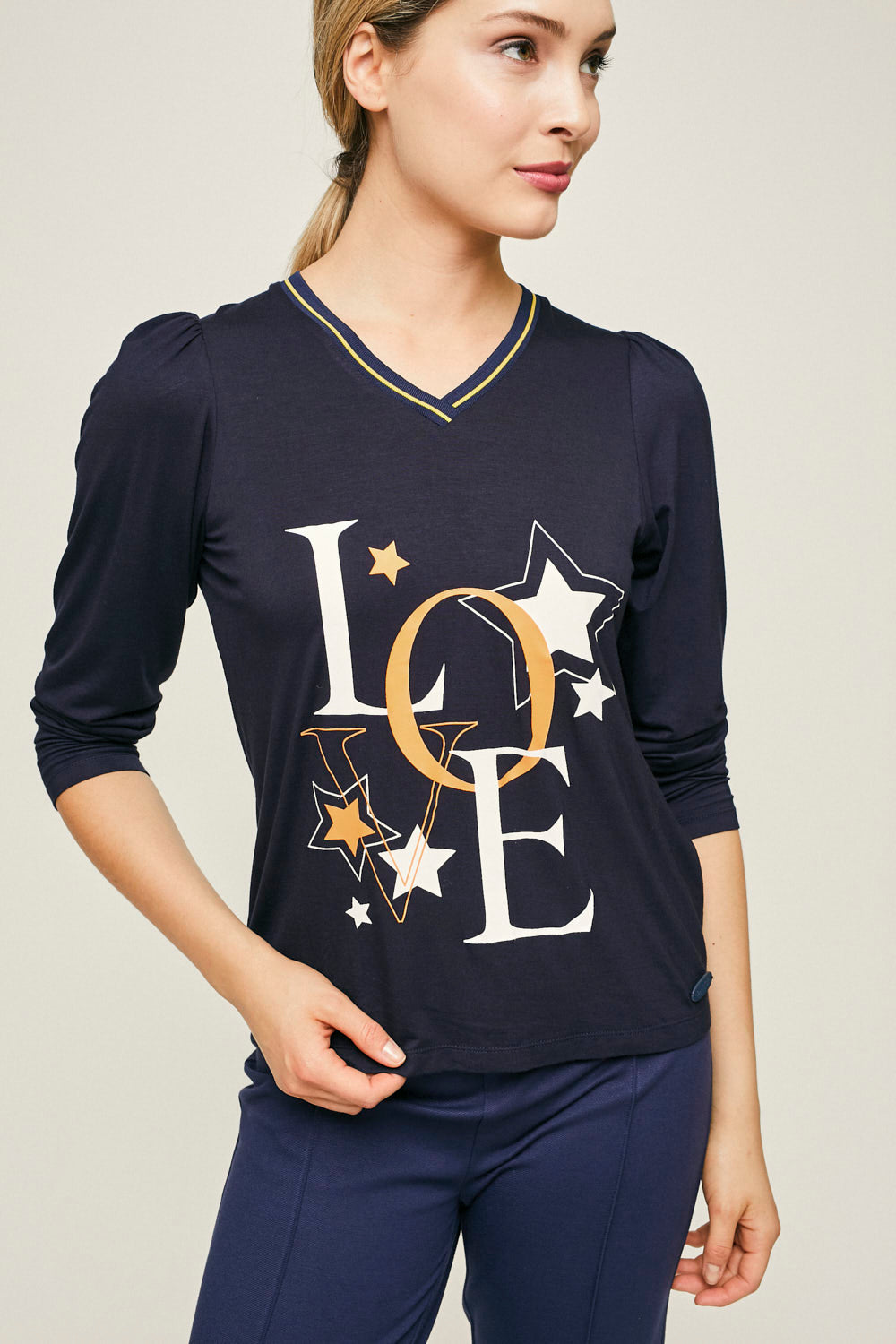 CAMISETA LOVE Marino