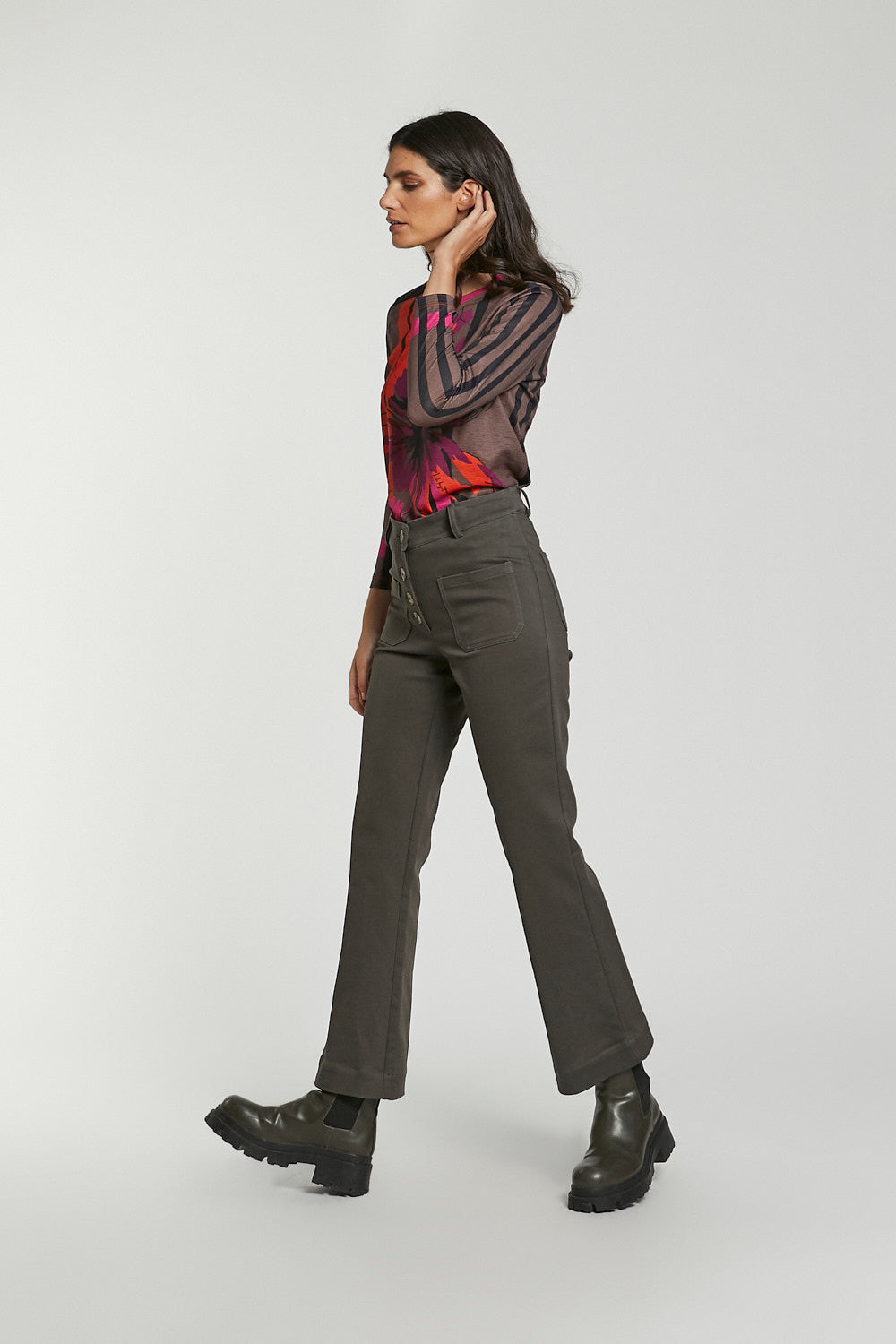 Pantalon loneta Jane Fango