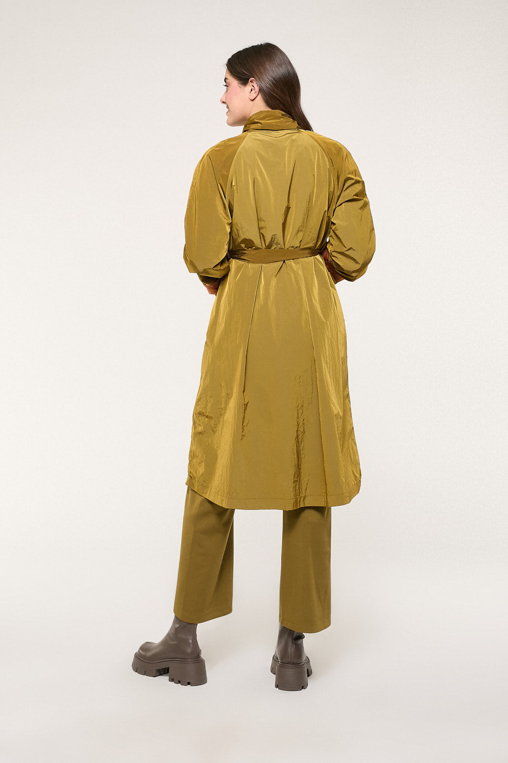 Gabardina Reversible Carmela Kaki