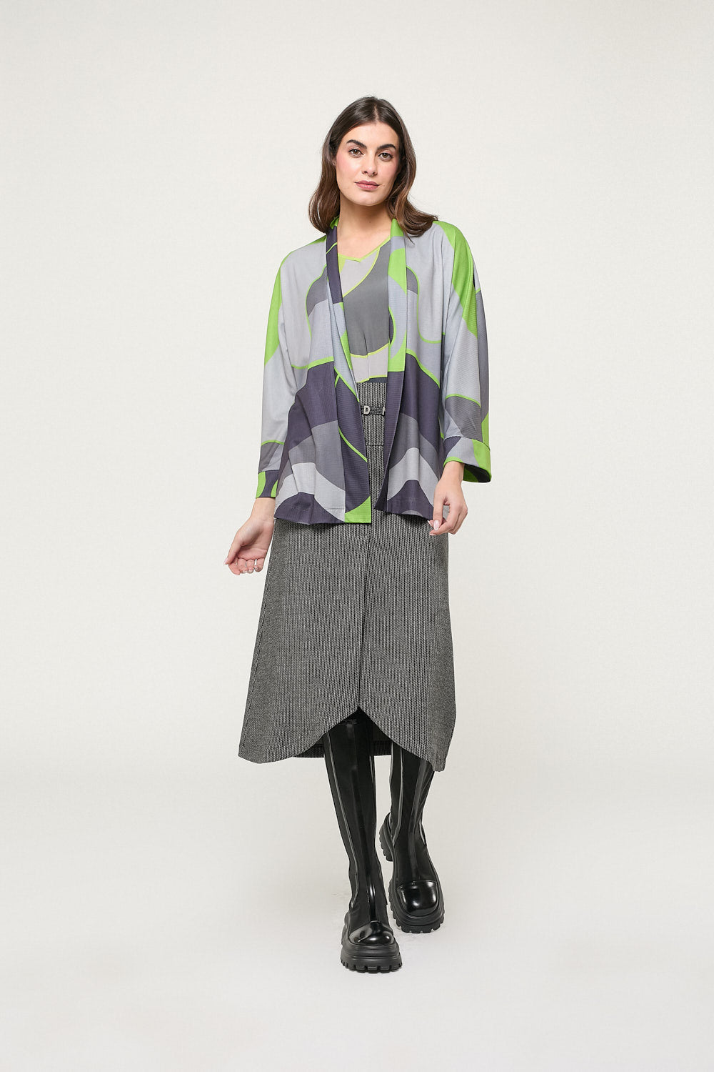 Chaqueta Print Rosalía Gris