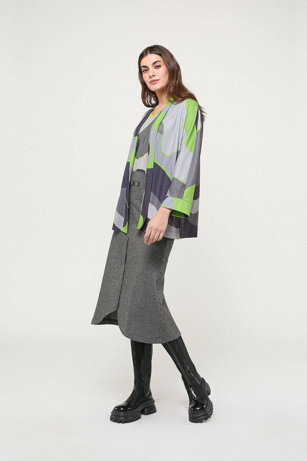 Chaqueta Print Rosalía Gris
