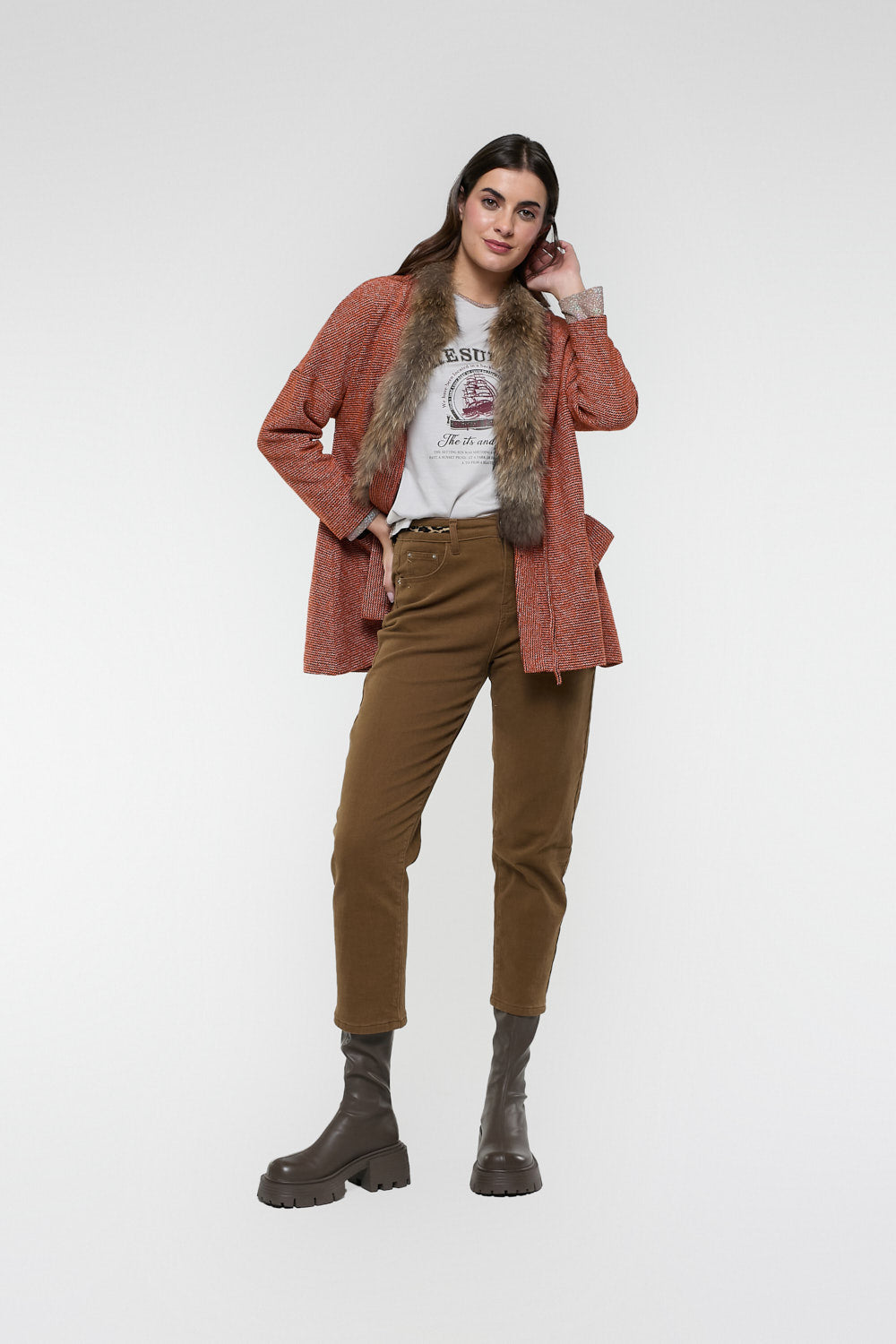 Chaqueta Carmela Naranja