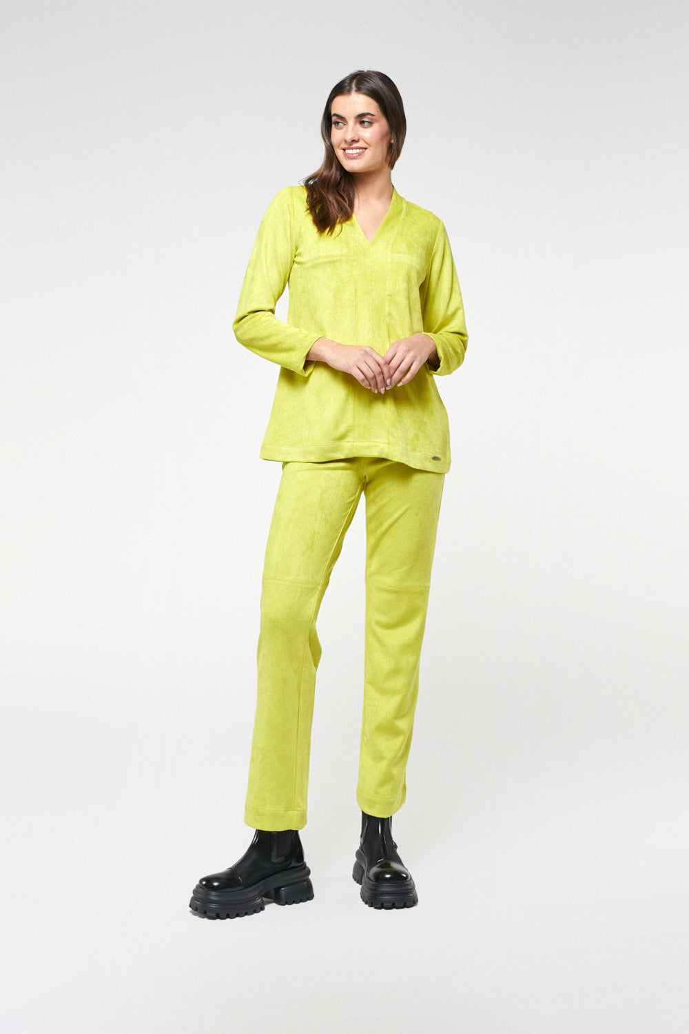 Pantalón Ancho Carmela Pistacho